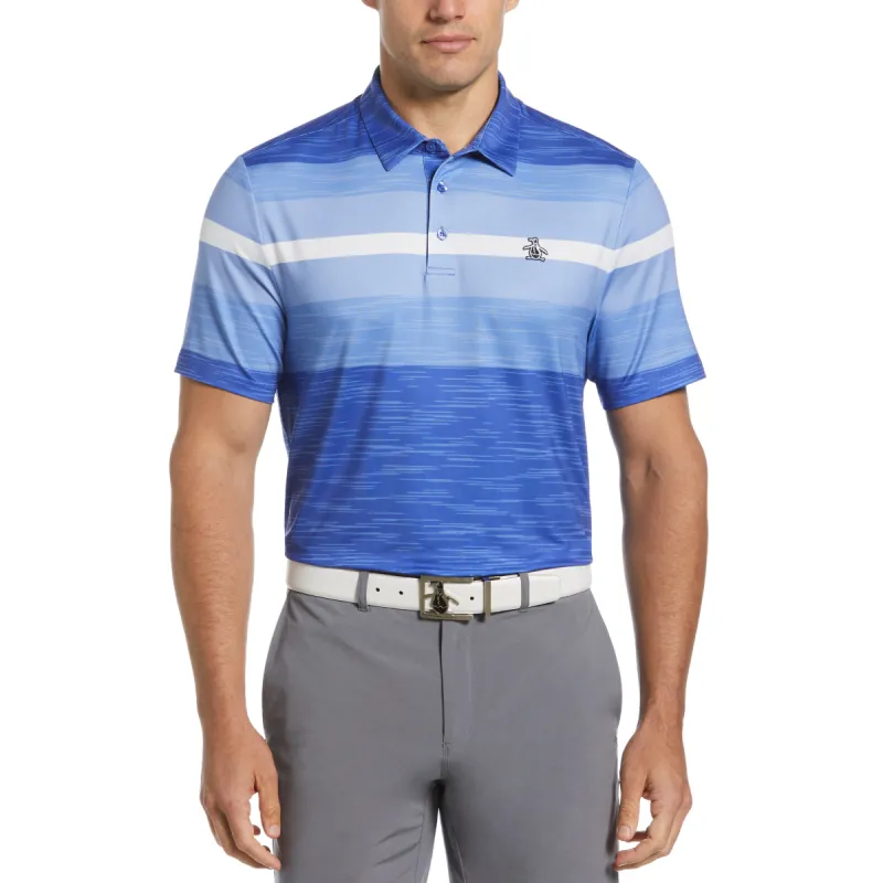Color Block Engineered Marl Stripe Golf Polo sold by Original Penguin