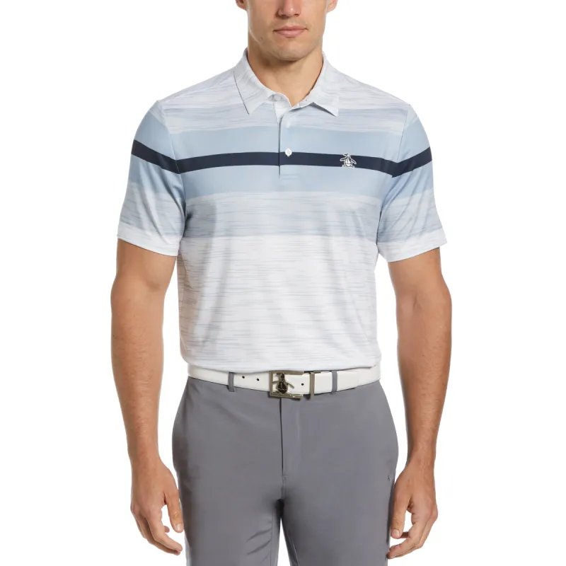 Color Block Engineered Marl Stripe Golf Polo sold by Original Penguin