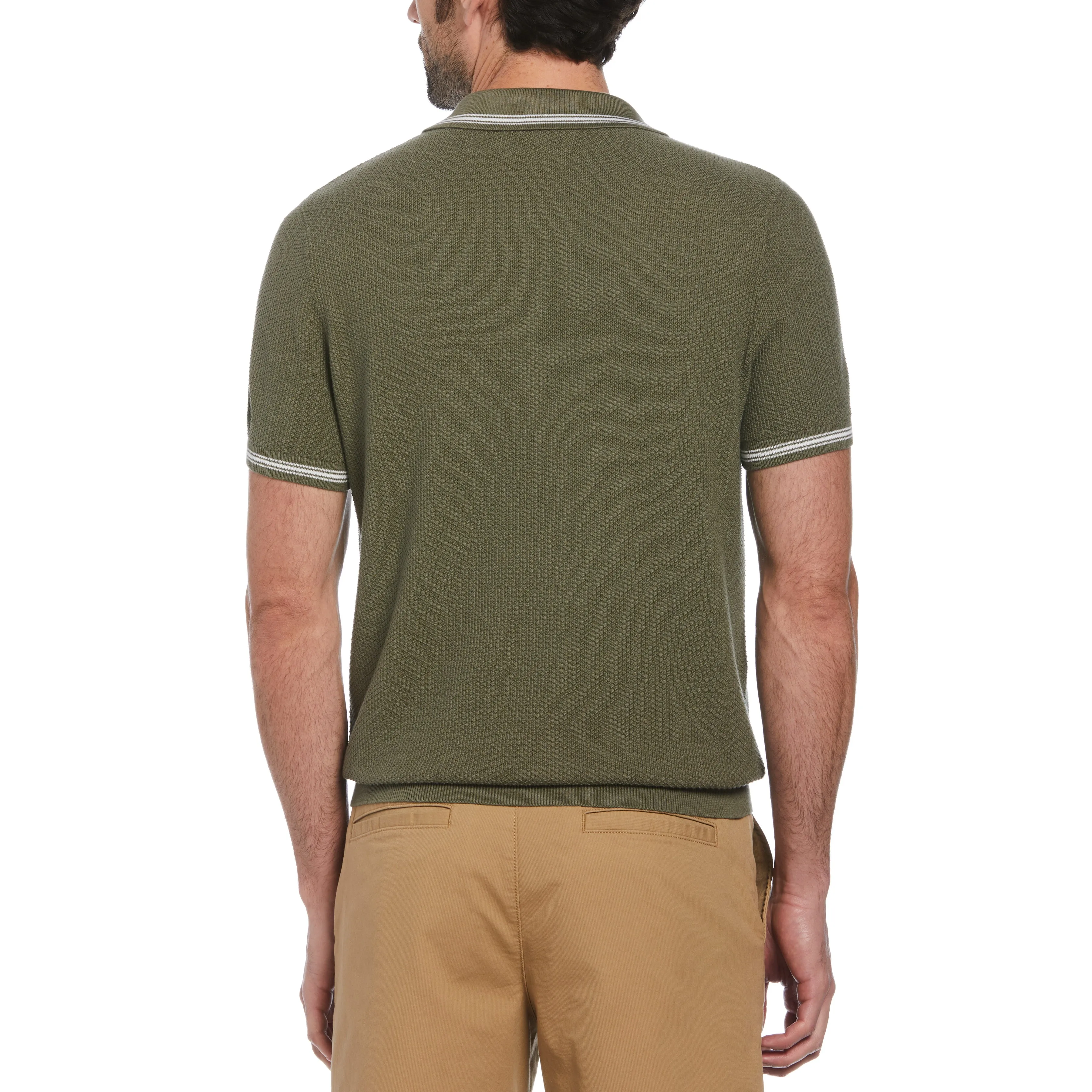 Textured Johnny Collar Sweater Polo sold by Original Penguin product image thumbnail 2