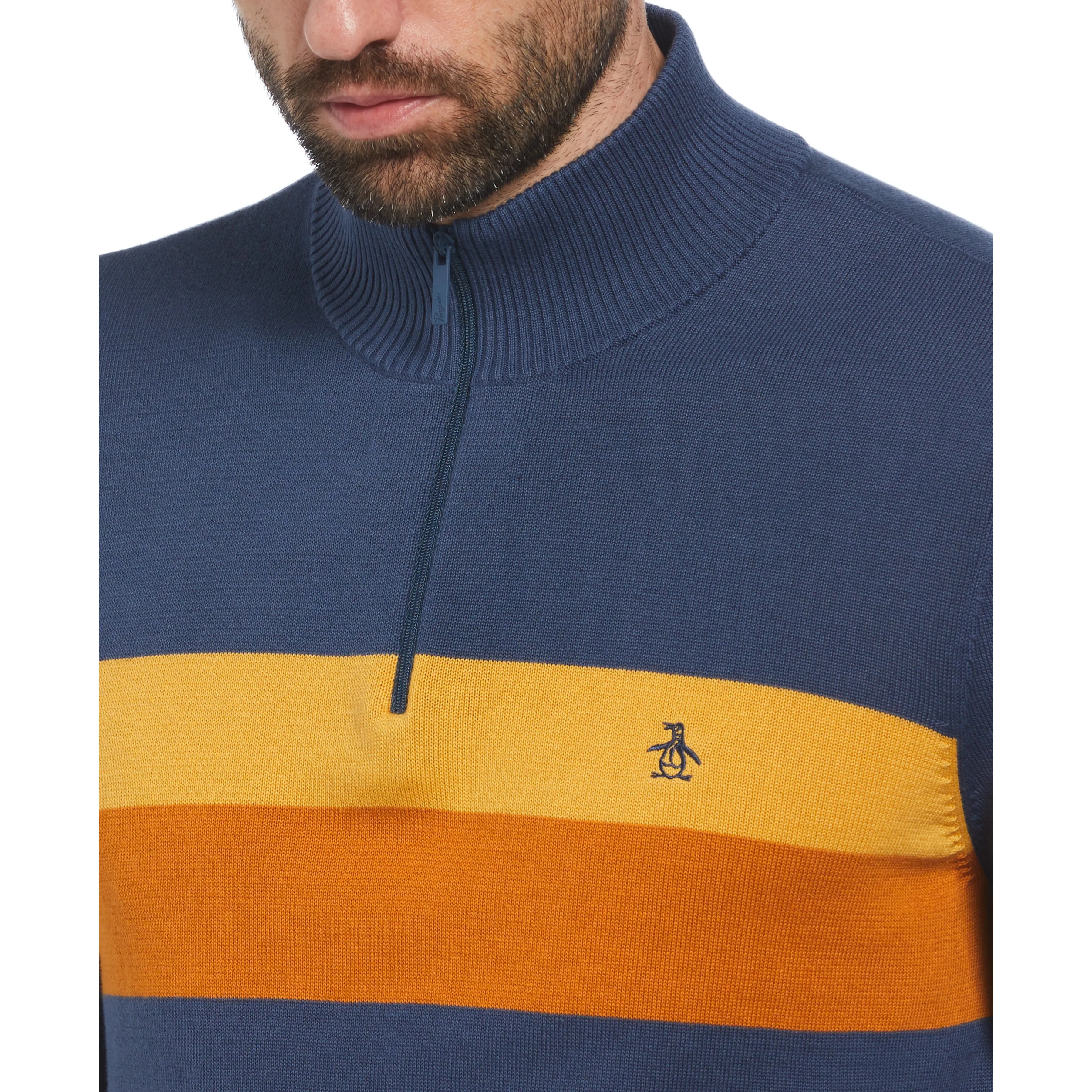 Color Block 1/4 Zip Sweater sold by Original Penguin product image thumbnail 3