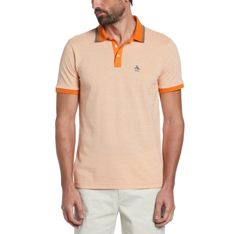 Tonal Stripe Pique Polo sold by Original Penguin