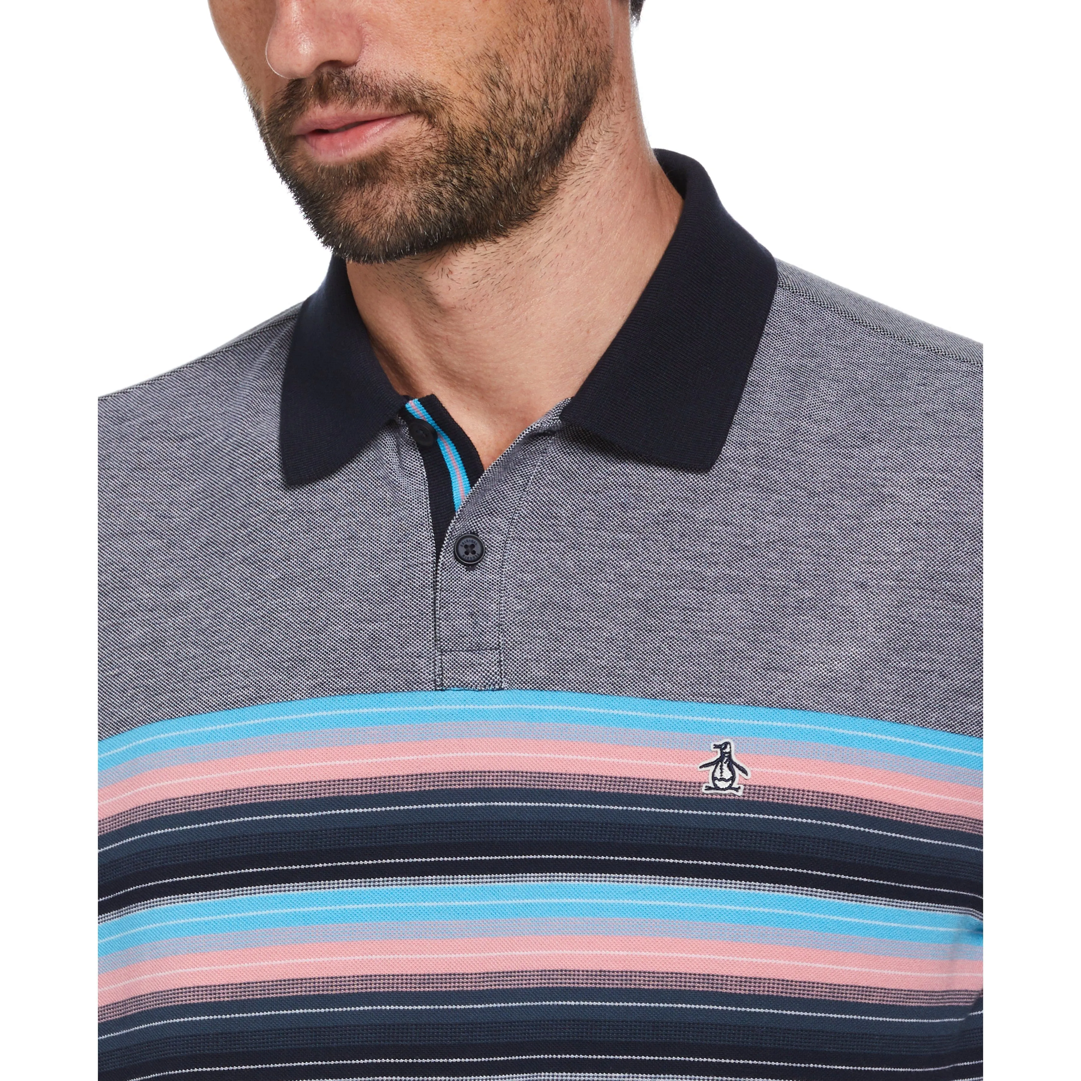 Birdseye Pique Coolmax® Stripe Polo sold by Original Penguin product image thumbnail 3