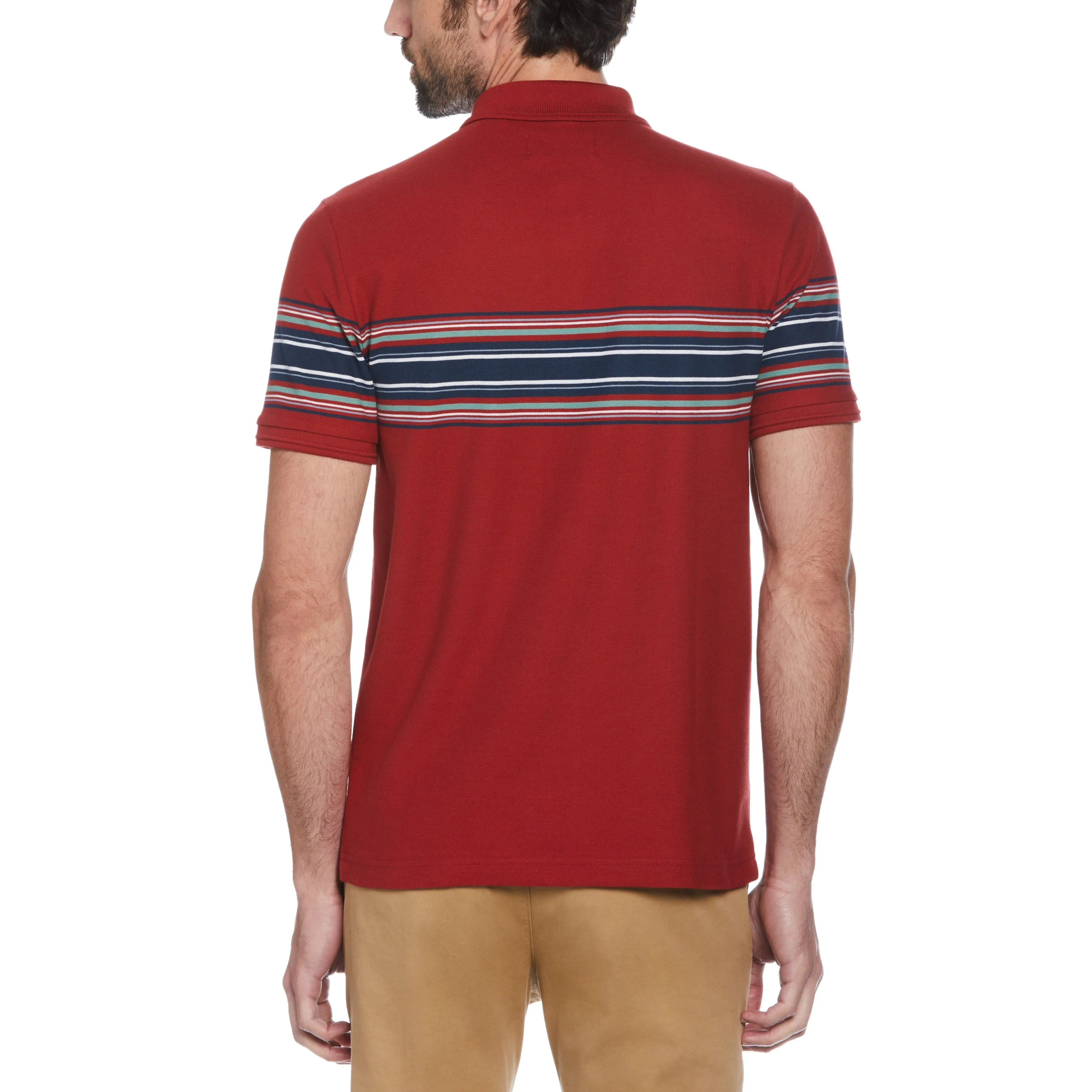 Cotton Pique Chest Stripe Polo sold by Original Penguin product image thumbnail 2