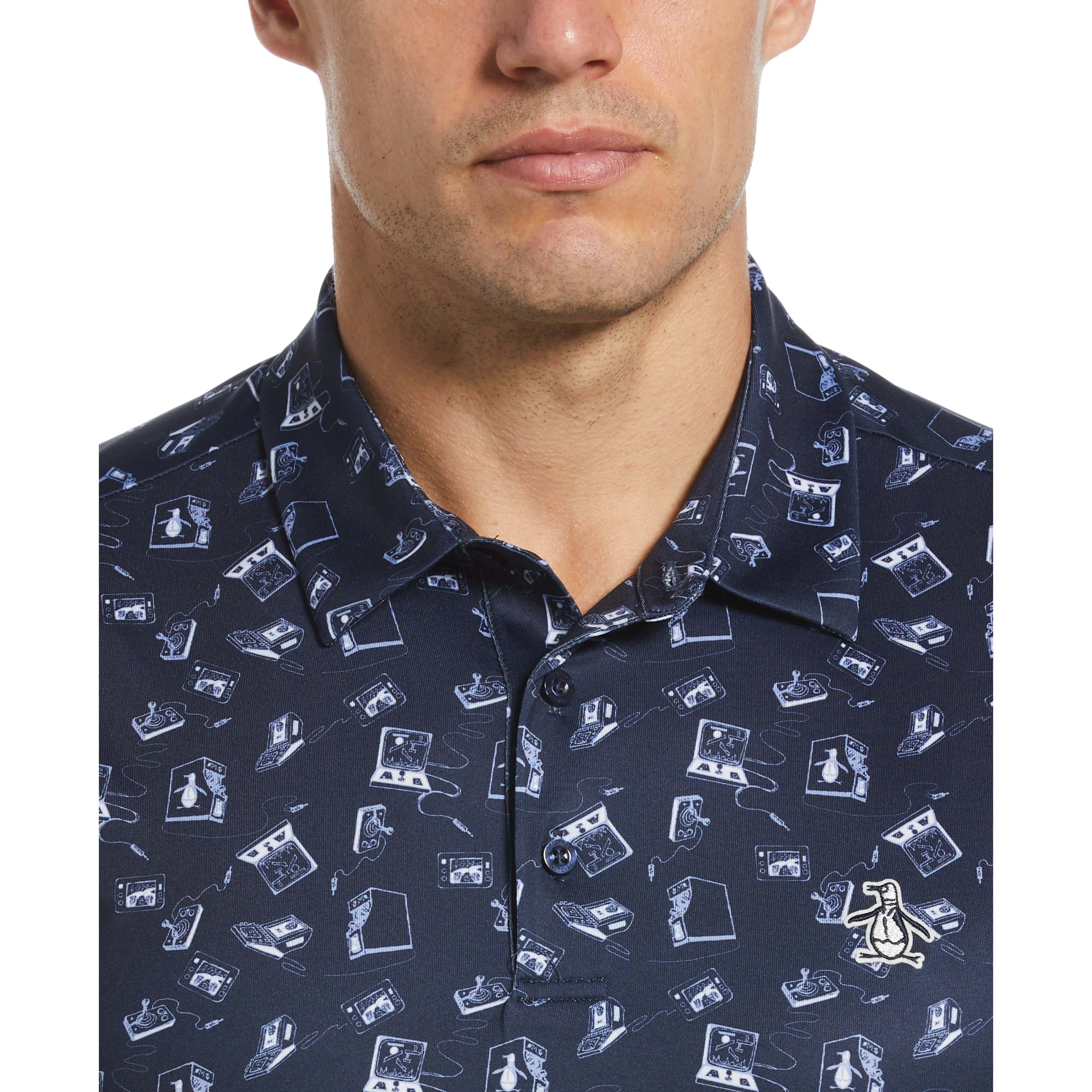 Retro Arcade Print Golf Polo sold by Original Penguin product image thumbnail 3