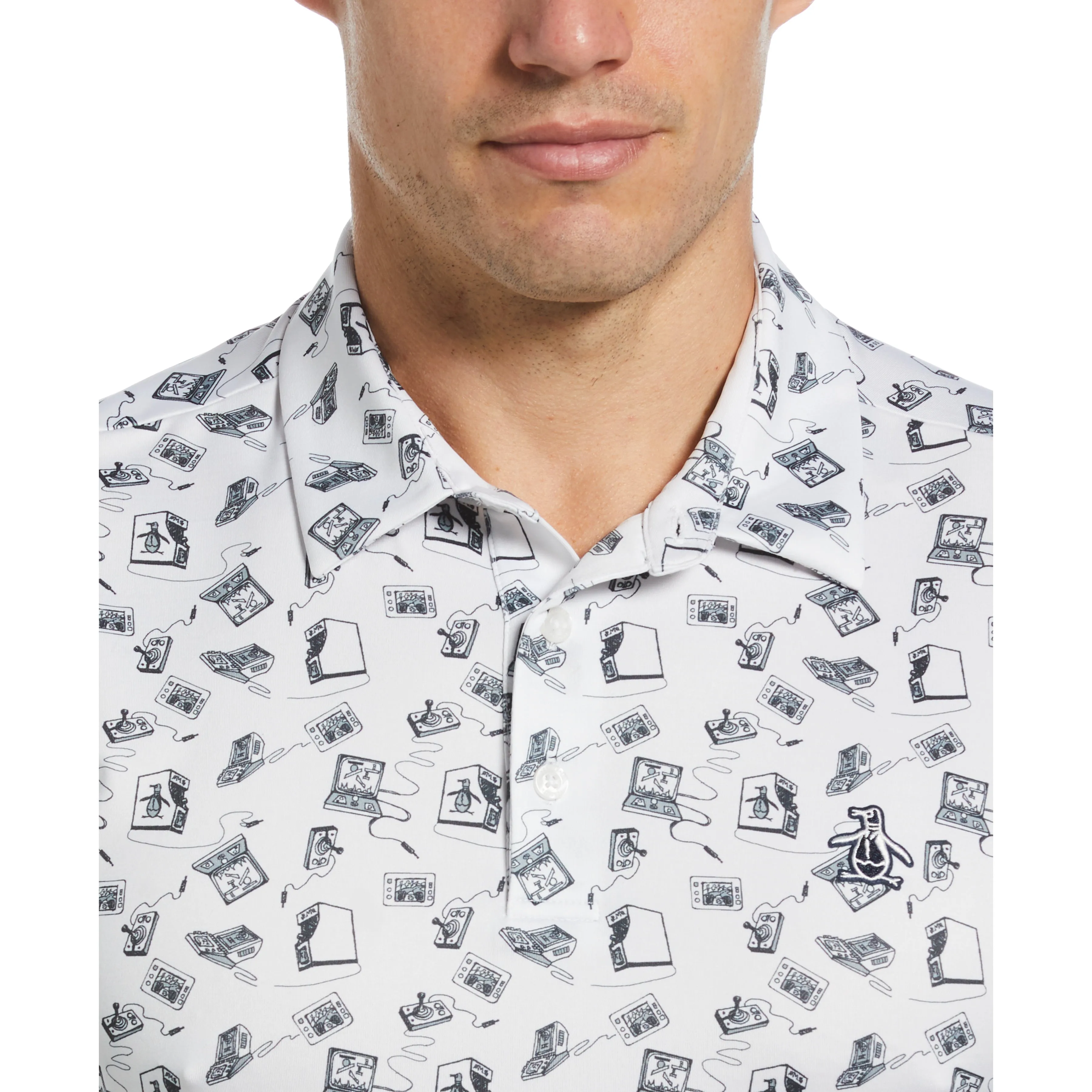 Retro Arcade Print Polo sold by Original Penguin product image thumbnail 3