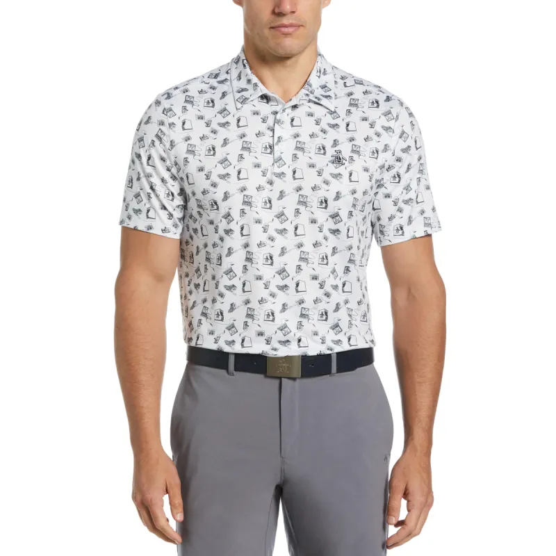 Retro Arcade Print Polo sold by Original Penguin