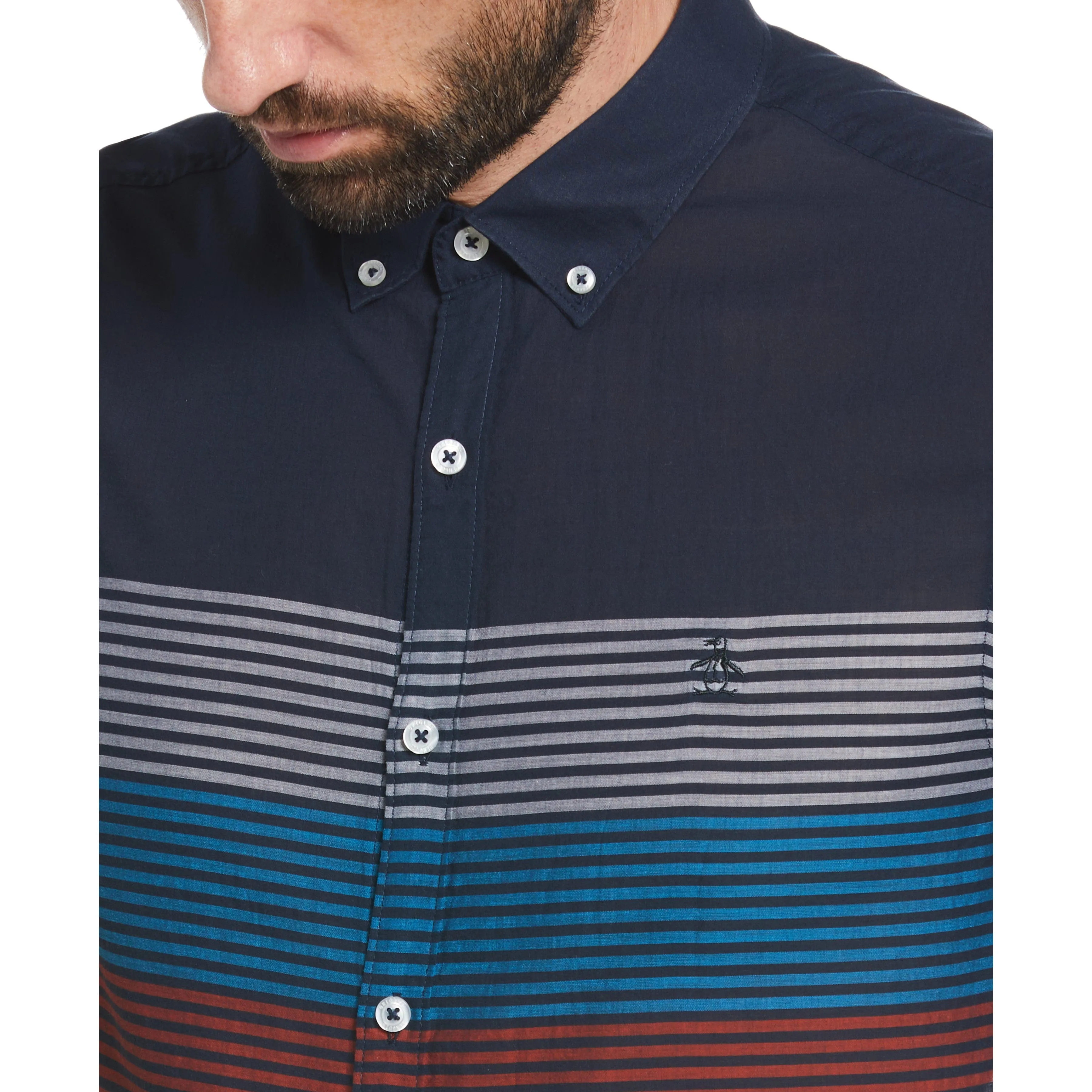 Engineered Stripe Lawn Shirt sold by Original Penguin product image thumbnail 3