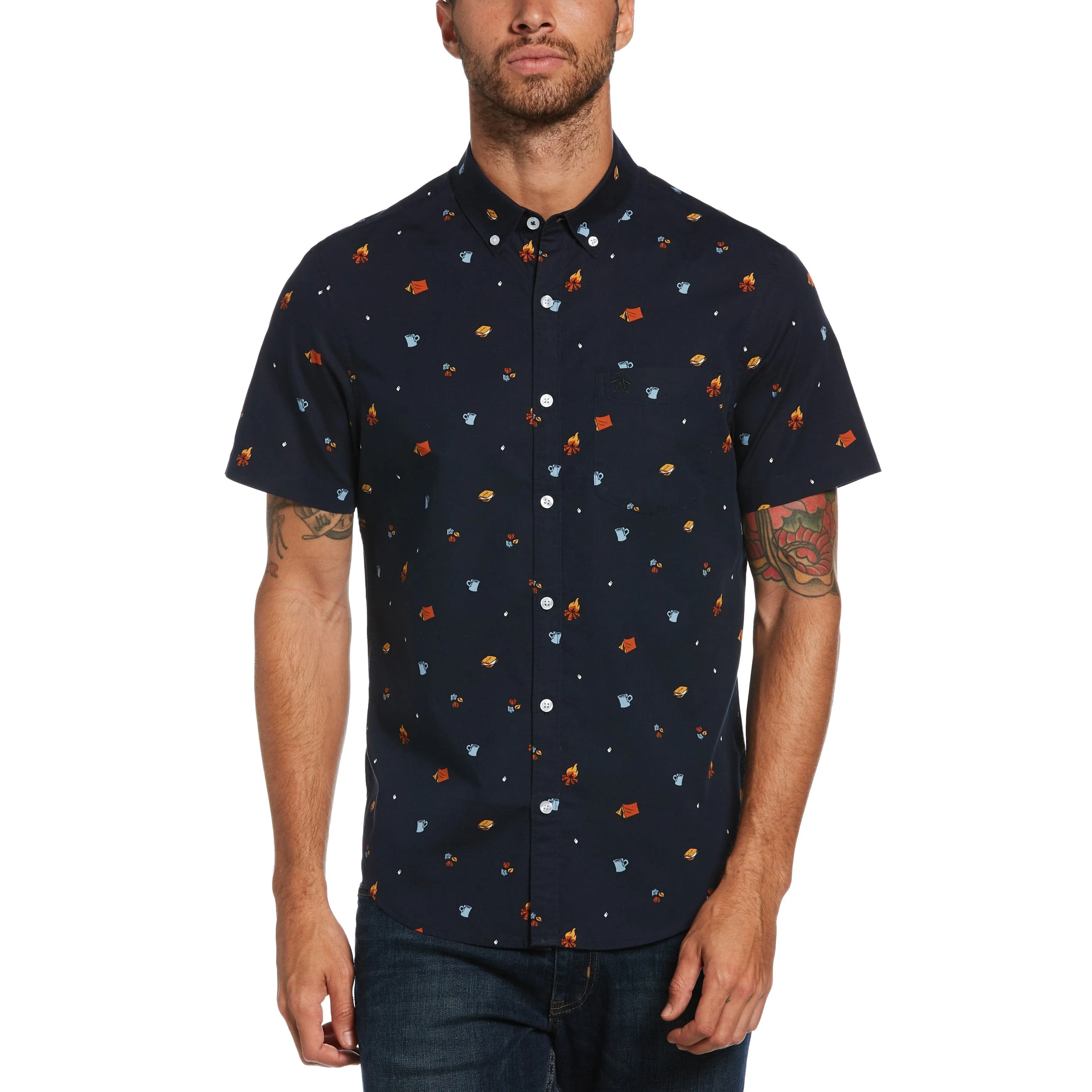 Camping Print Shirt sold by Original Penguin