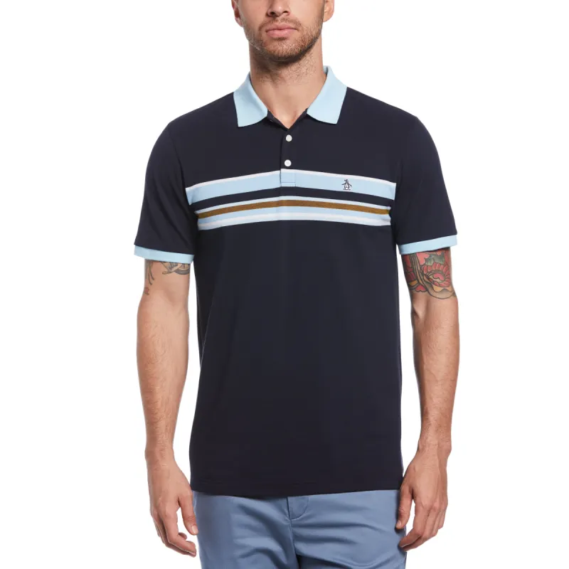 Stripe Gusset Tipped Polo sold by Original Penguin