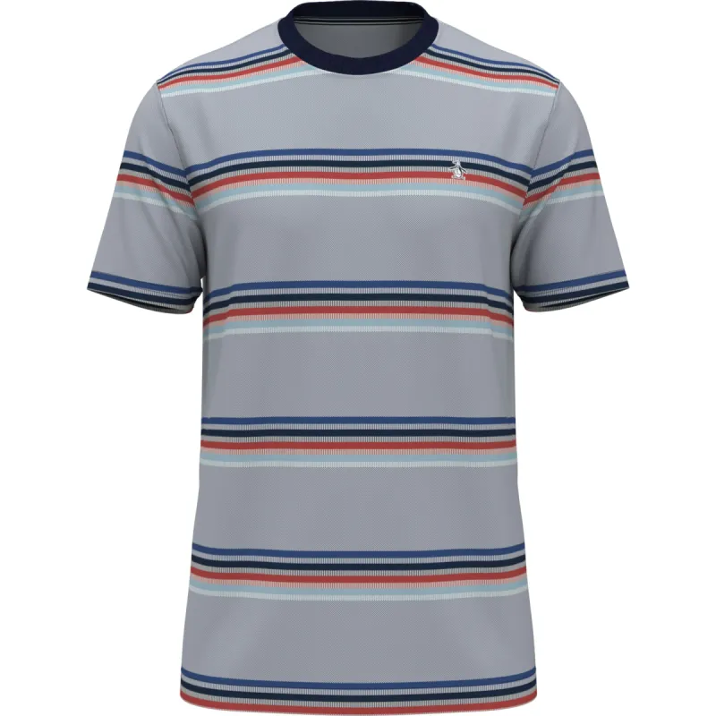 Birdseye Pique Engineered Stripe Tee sold by Original Penguin