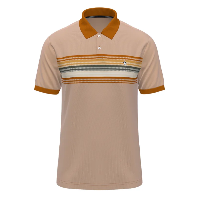 Birdseye Pique Engineered Chest Stripe Polo sold by Original Penguin