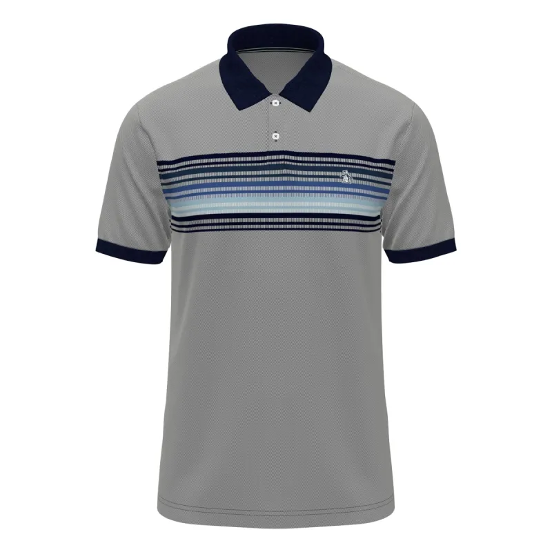 Birdseye Pique Chest Stripe Polo sold by Original Penguin