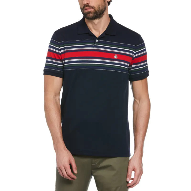 Organic Cotton Chest Stripe Polo sold by Original Penguin