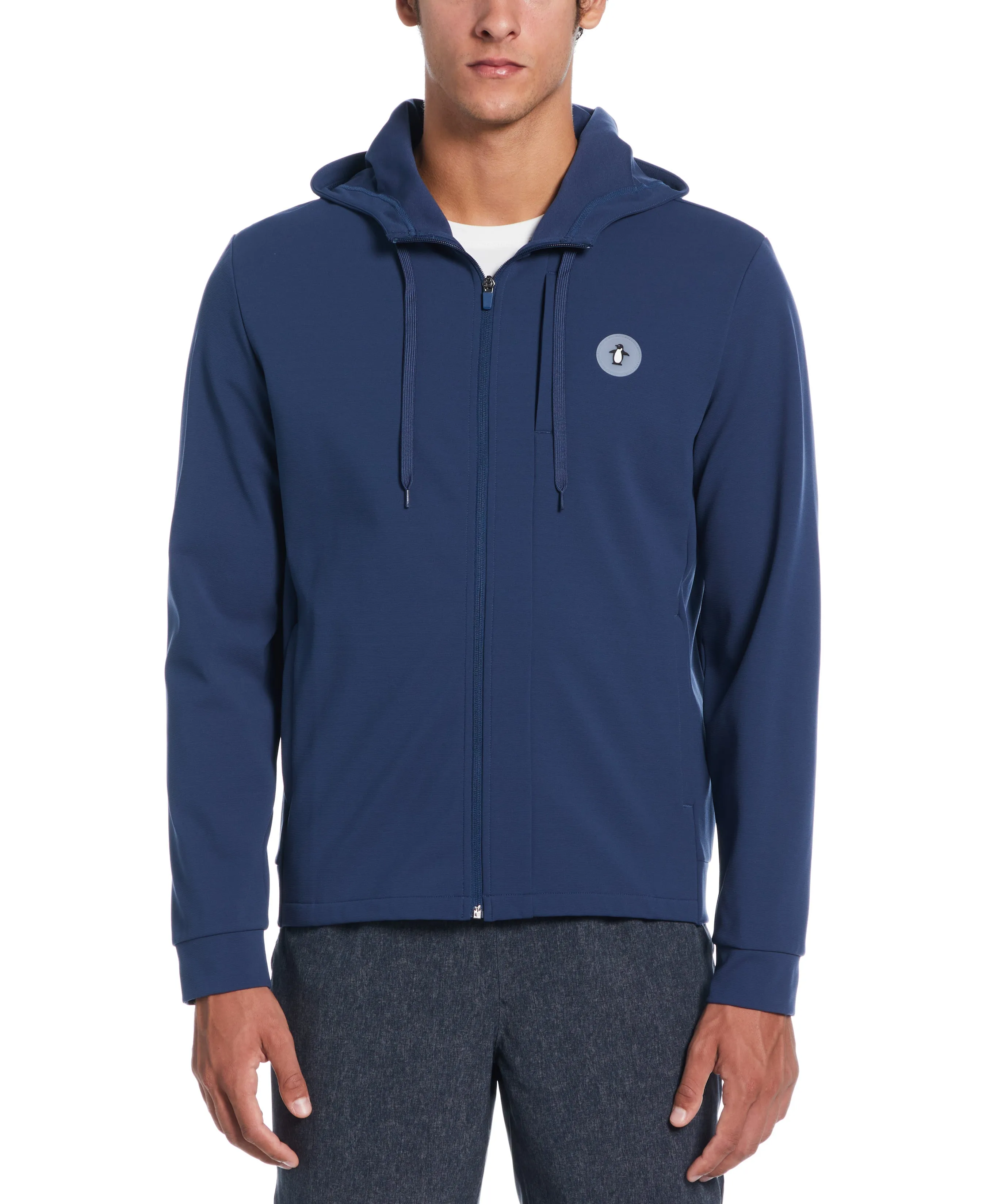 Penguin Sport Micro Texture Full Zip Hoodie sold by Original Penguin