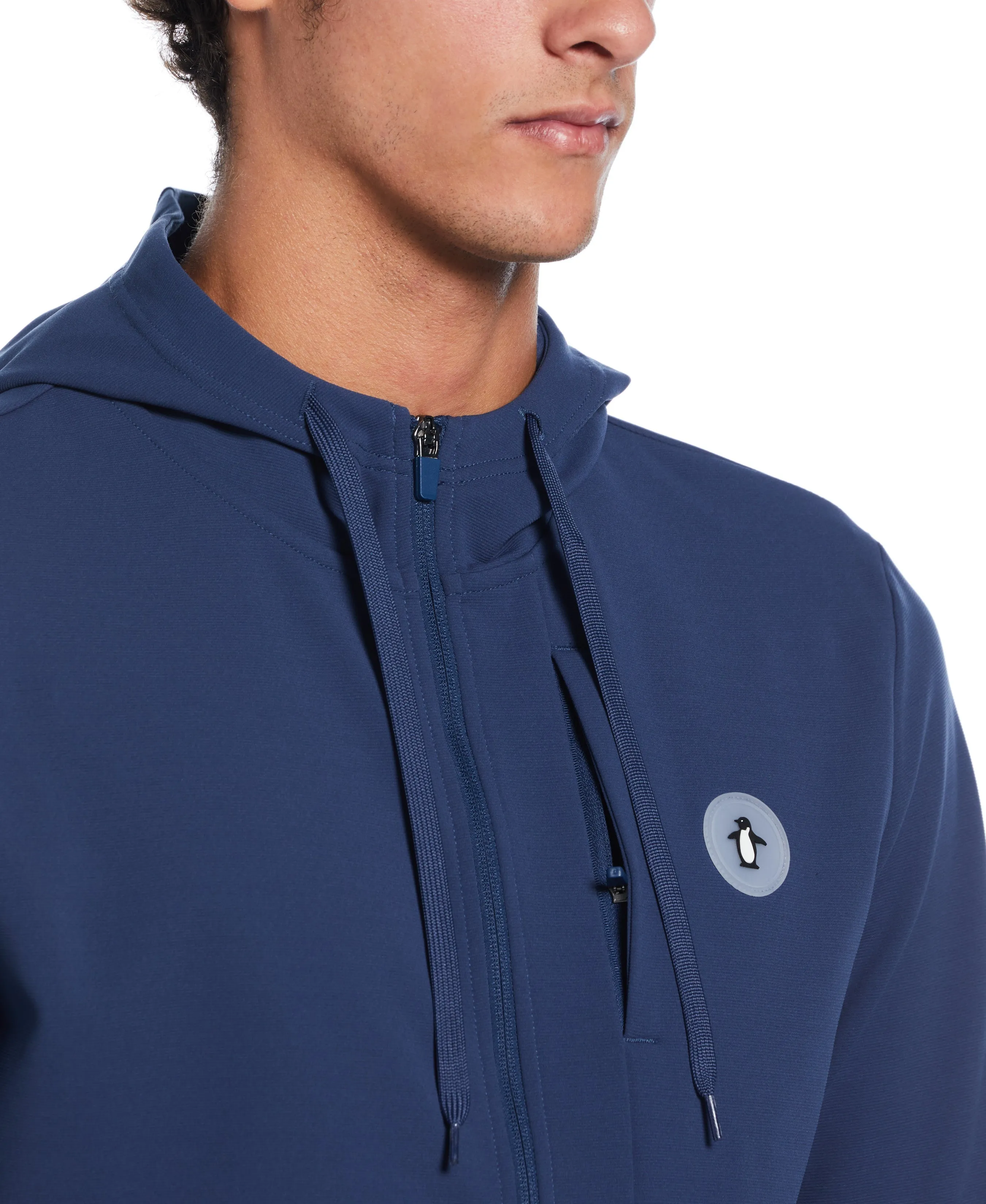 Penguin Sport Micro Texture Full Zip Hoodie sold by Original Penguin product image thumbnail 4