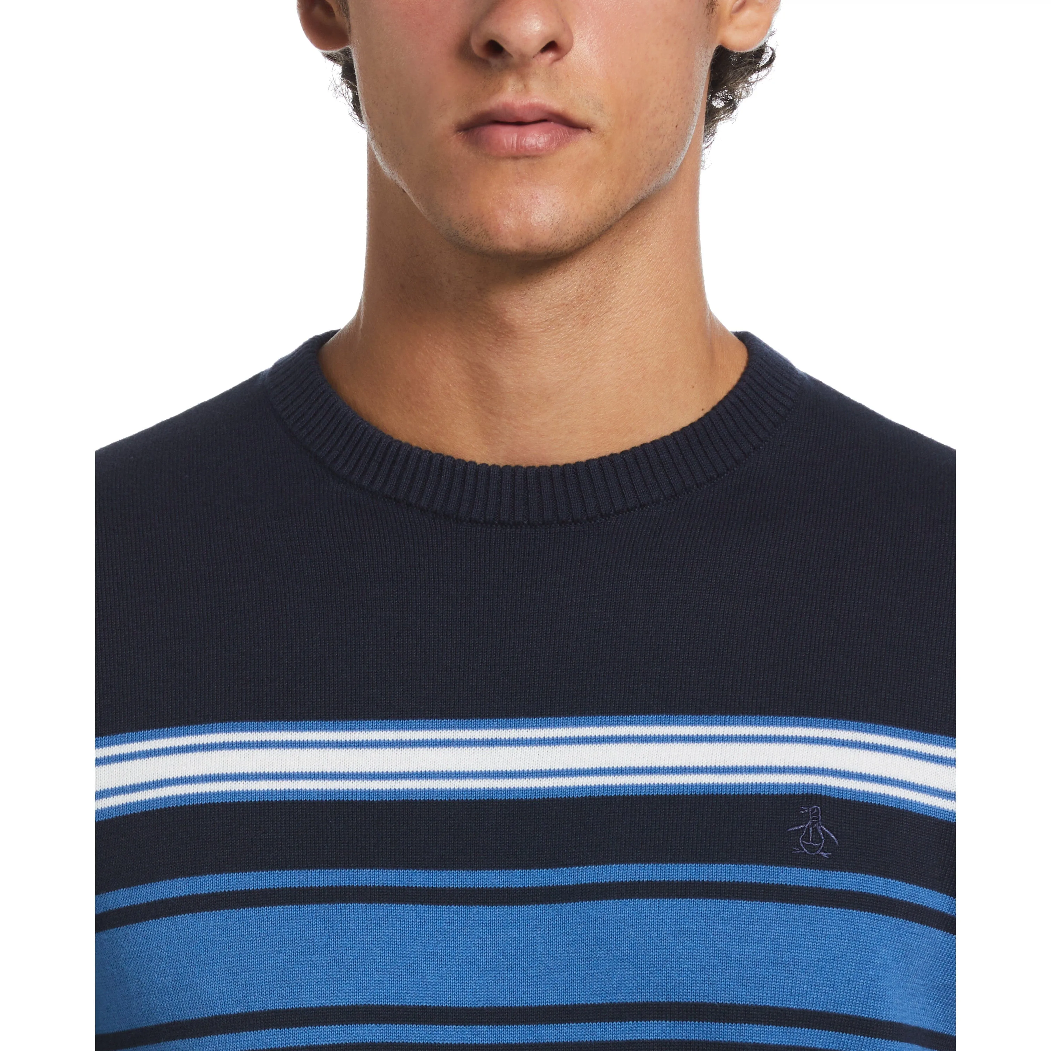Cotton Engineered Stripe Sweater sold by Original Penguin product image thumbnail 3