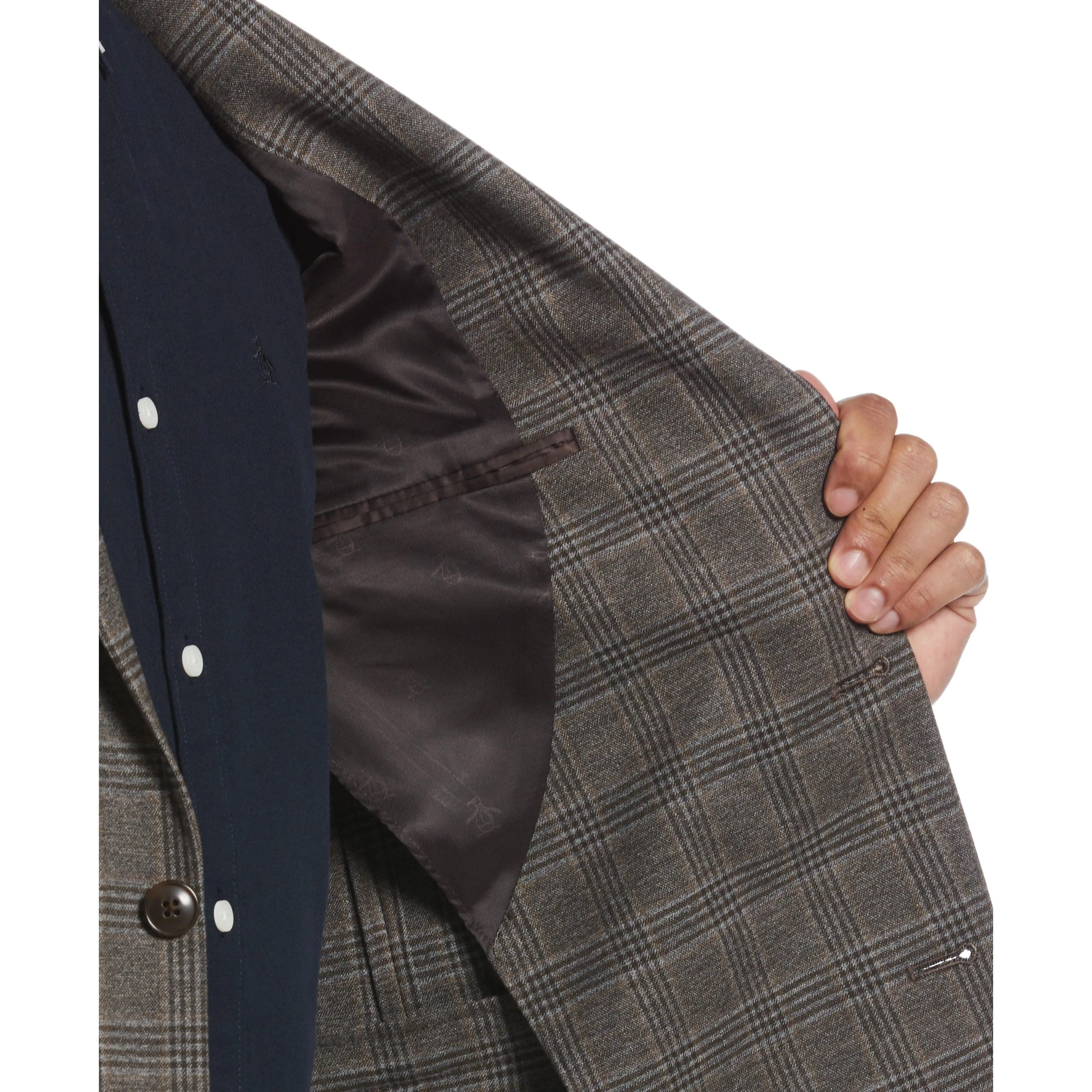 Slim Fit Glen Check Sport Coat sold by Original Penguin product image thumbnail 3