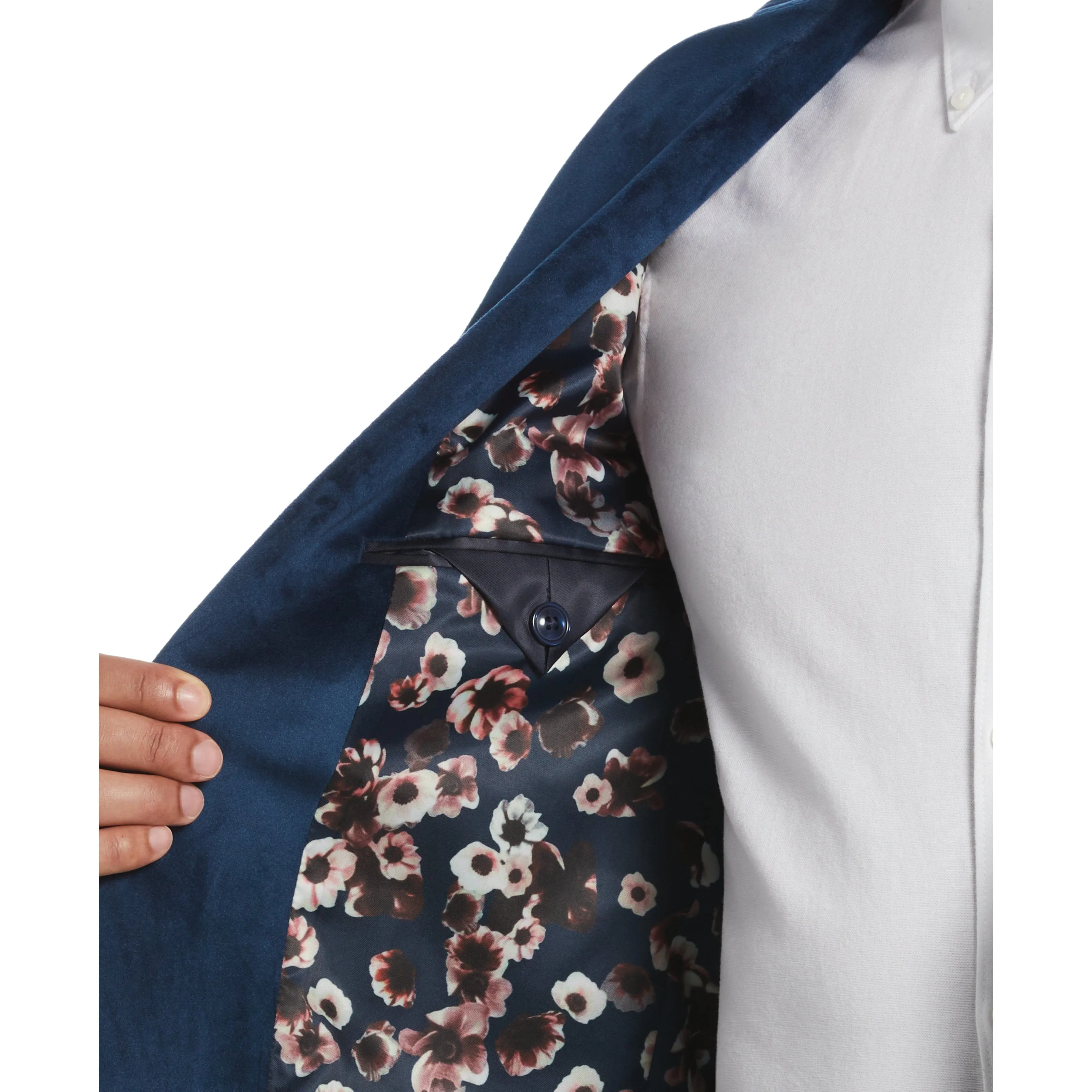 Slim Fit Blue Velvet Sport Coat sold by Original Penguin product image thumbnail 4