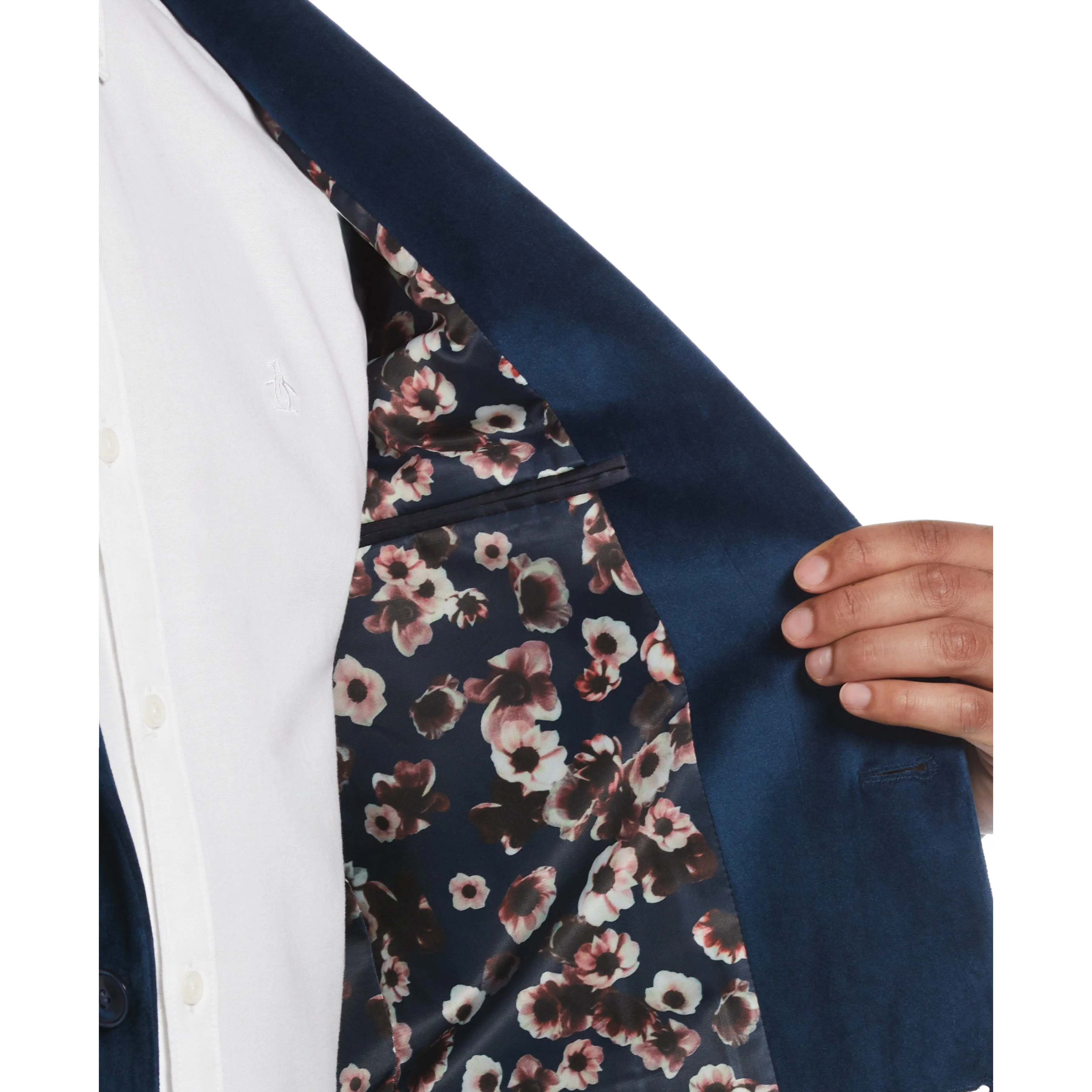 Slim Fit Blue Velvet Sport Coat sold by Original Penguin product image thumbnail 3