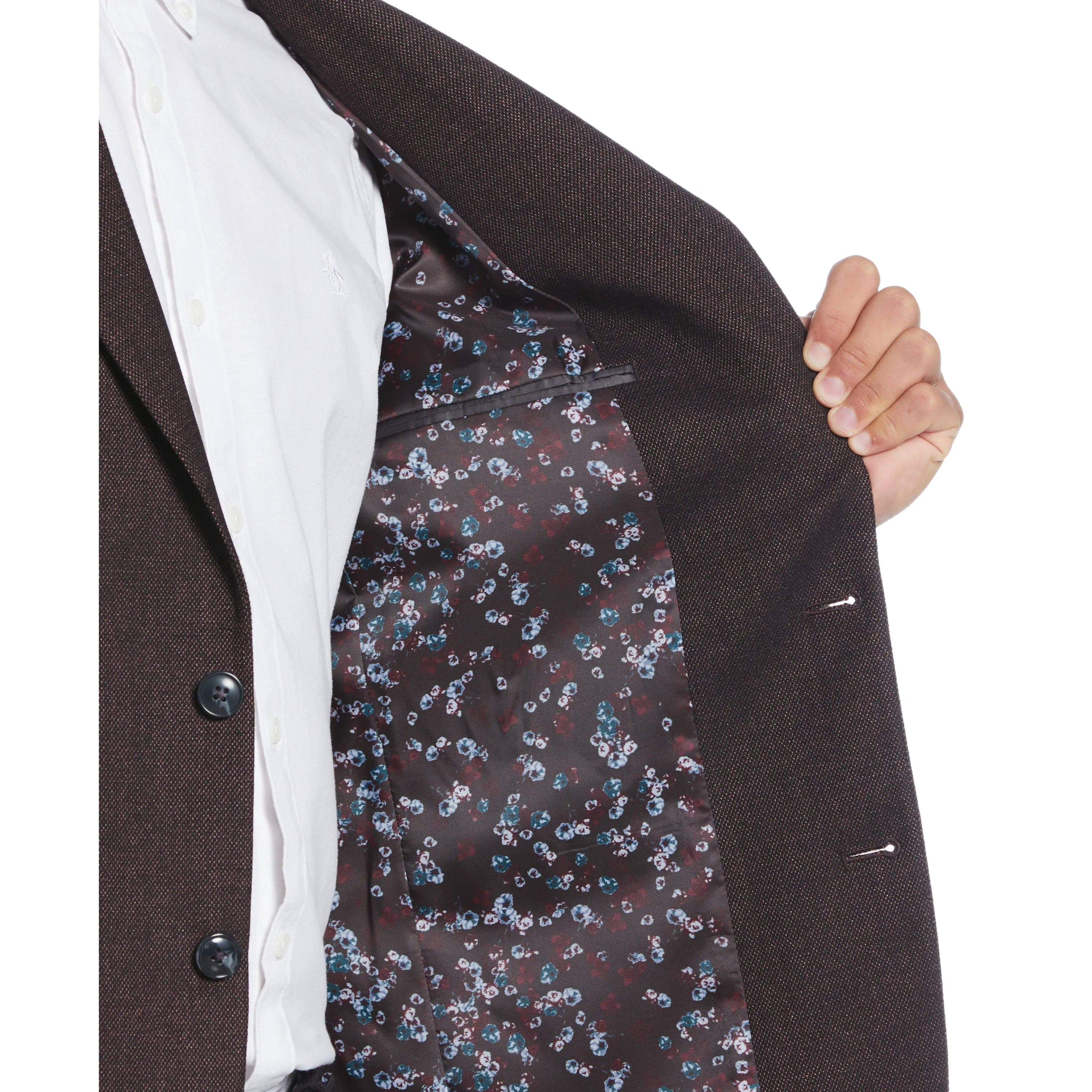 Slim Fit Textured Sport Coat sold by Original Penguin product image thumbnail 4