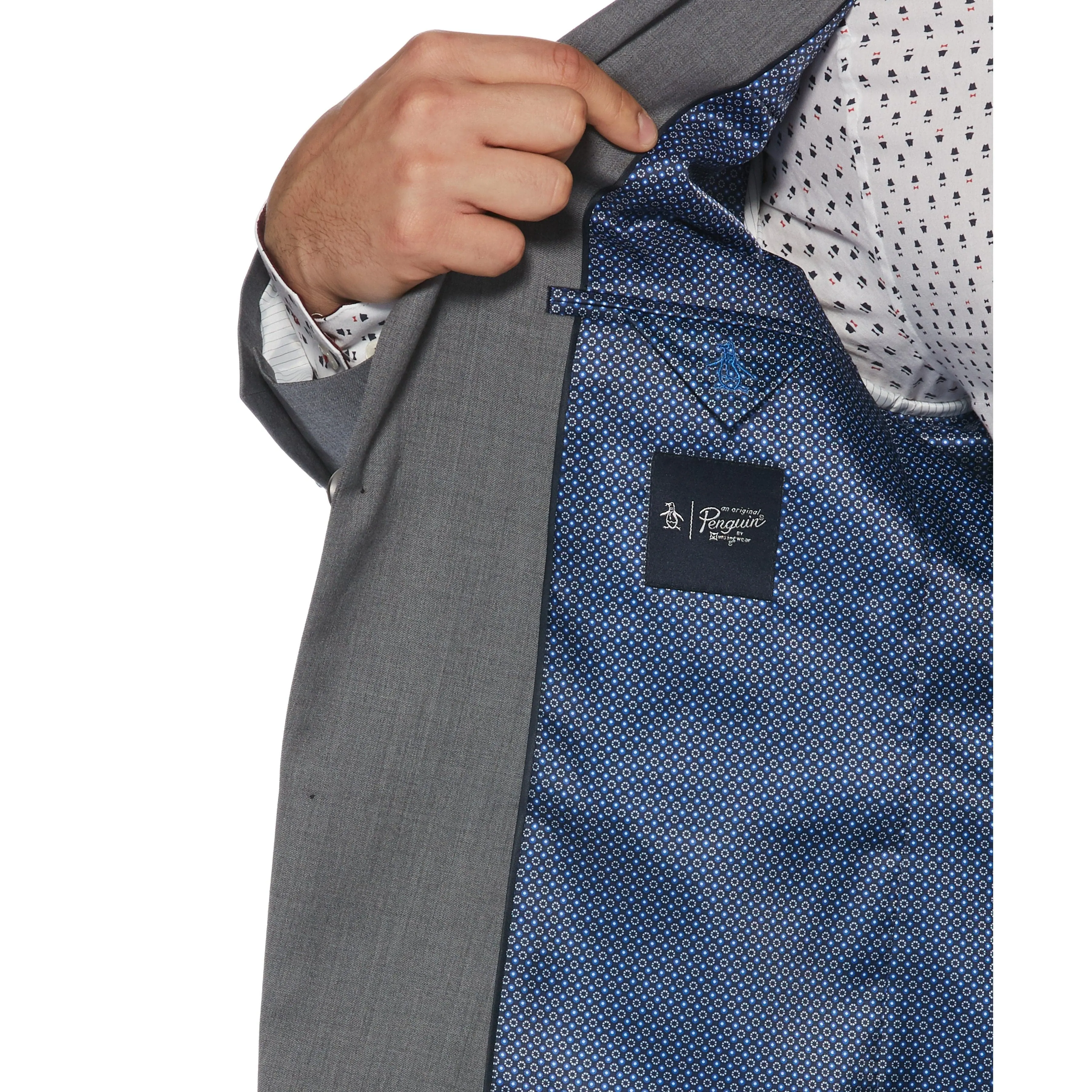 Grey Solid Suit Jacket sold by Original Penguin product image thumbnail 4