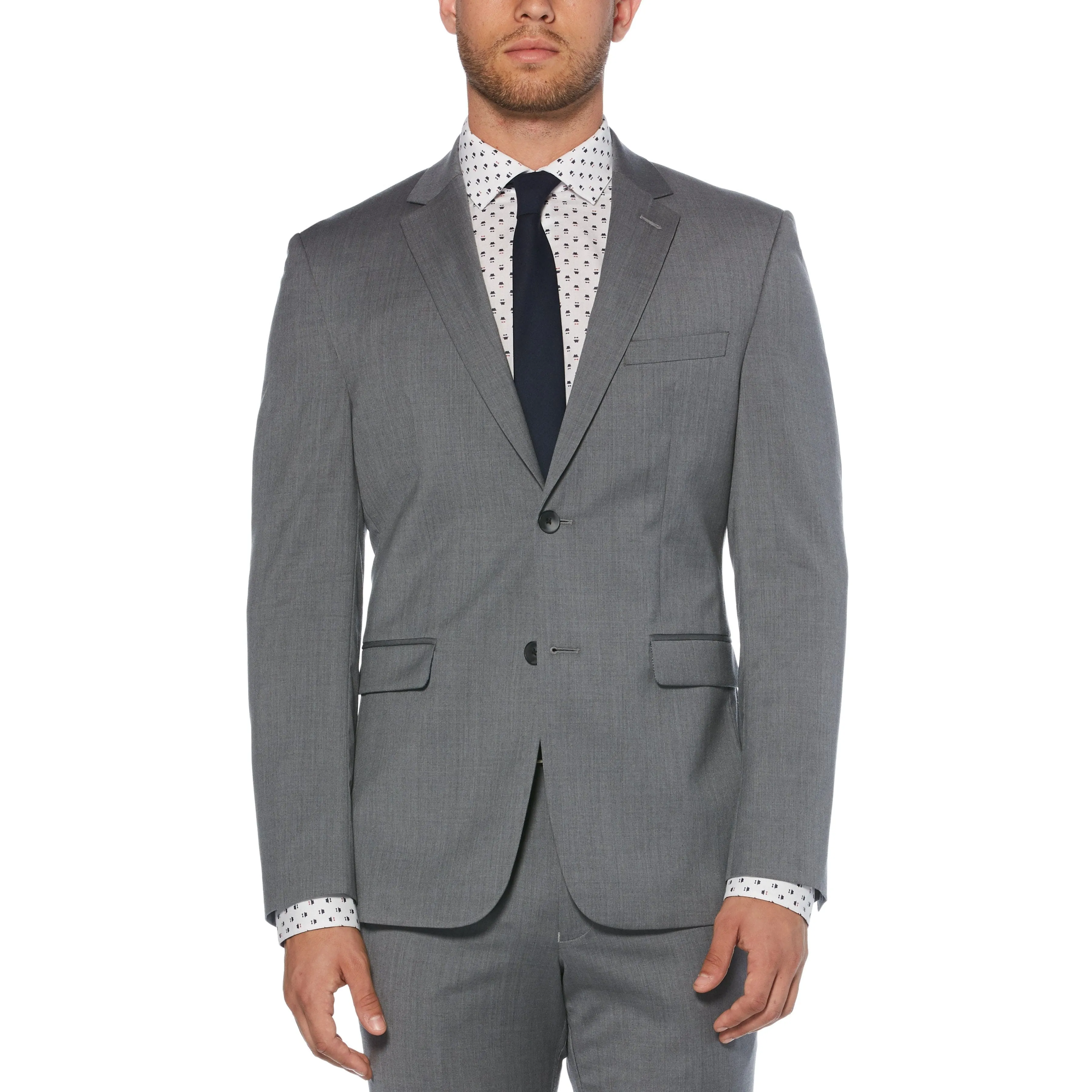 Grey Solid Suit Jacket sold by Original Penguin