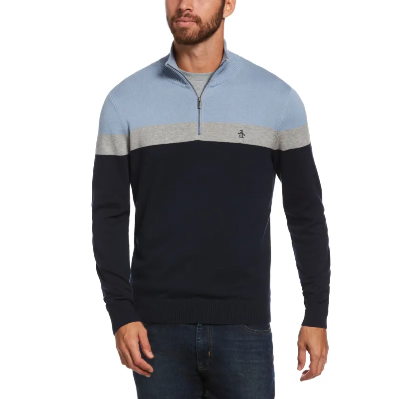 Novelty Cotton 1/4 Zip Sweater sold by Original Penguin