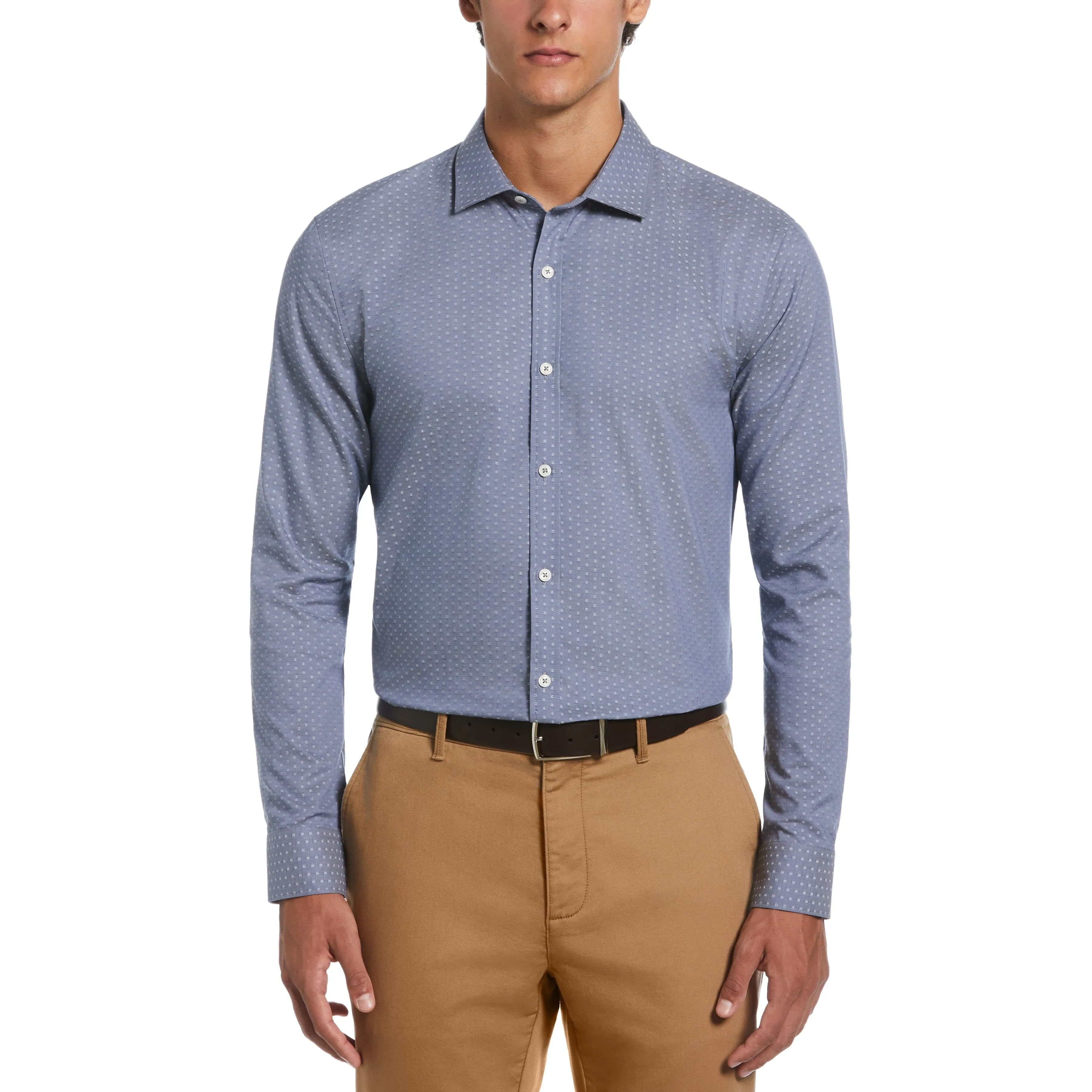 Dobby Chambray Print Dress Shirt sold by Original Penguin