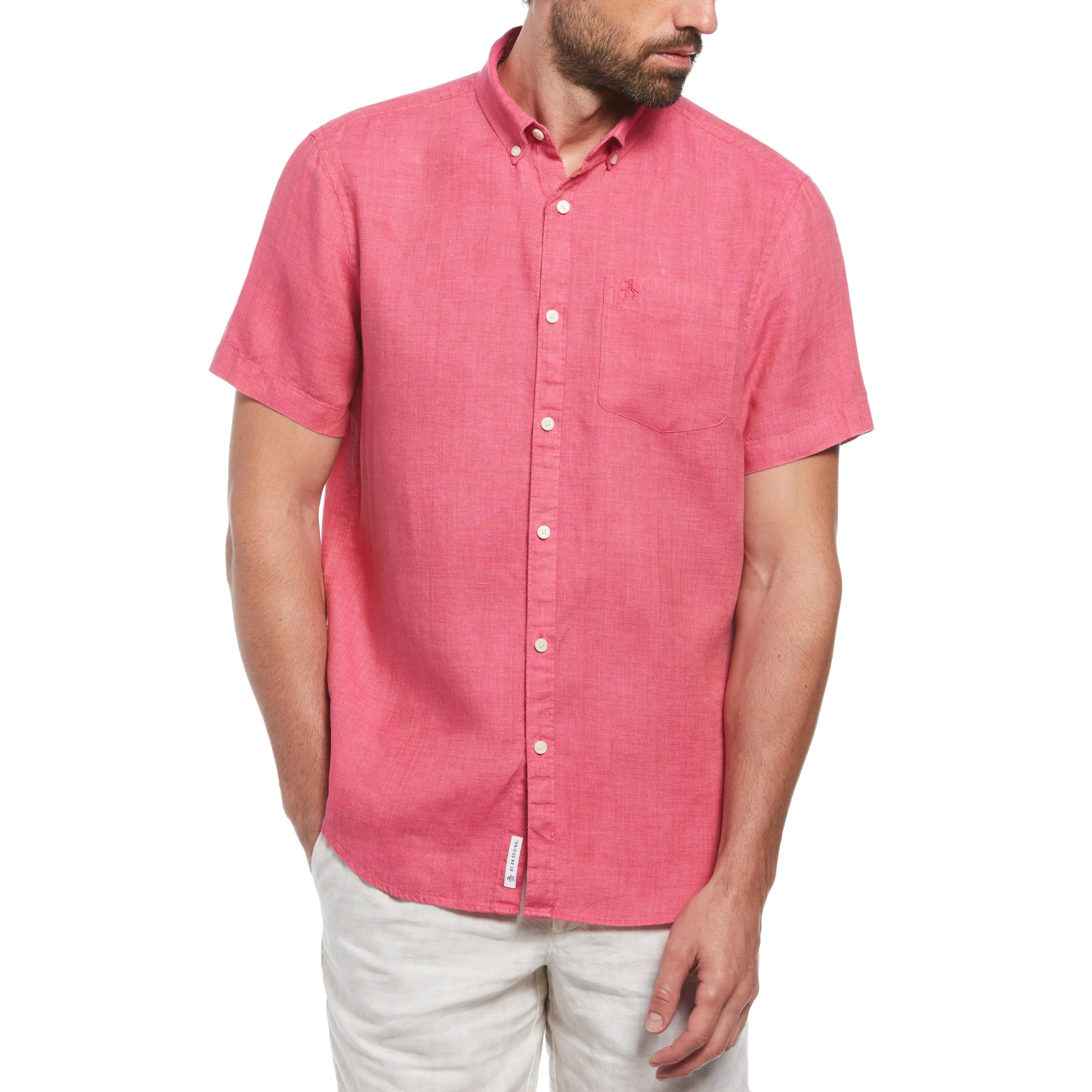 Delave Linen Button-Down Shirt sold by Original Penguin