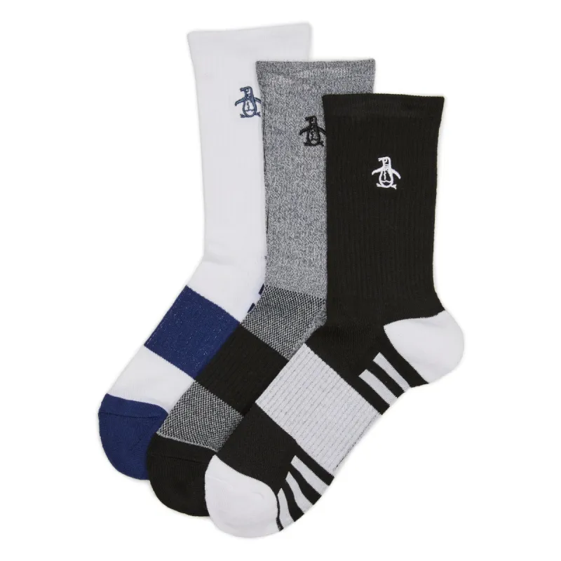 3 Pack Mid Crew Athletic Socks sold by Original Penguin