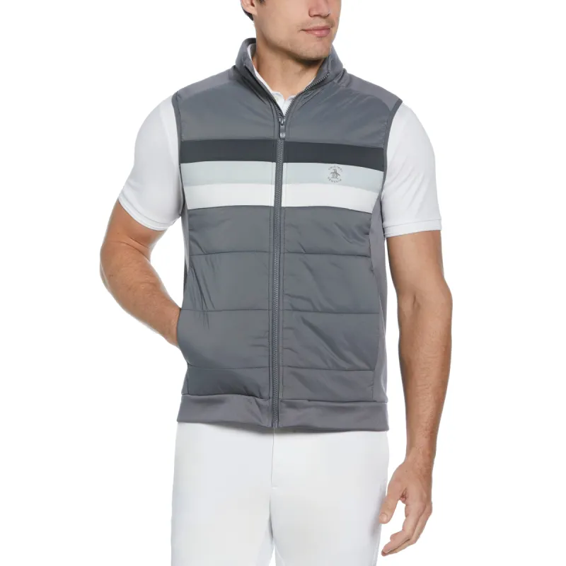 Retro Color Block Insulated Full Zip Golf Vest sold by Original Penguin