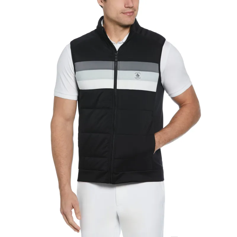 Retro Color Block Insulated Full Zip Golf Vest sold by Original Penguin