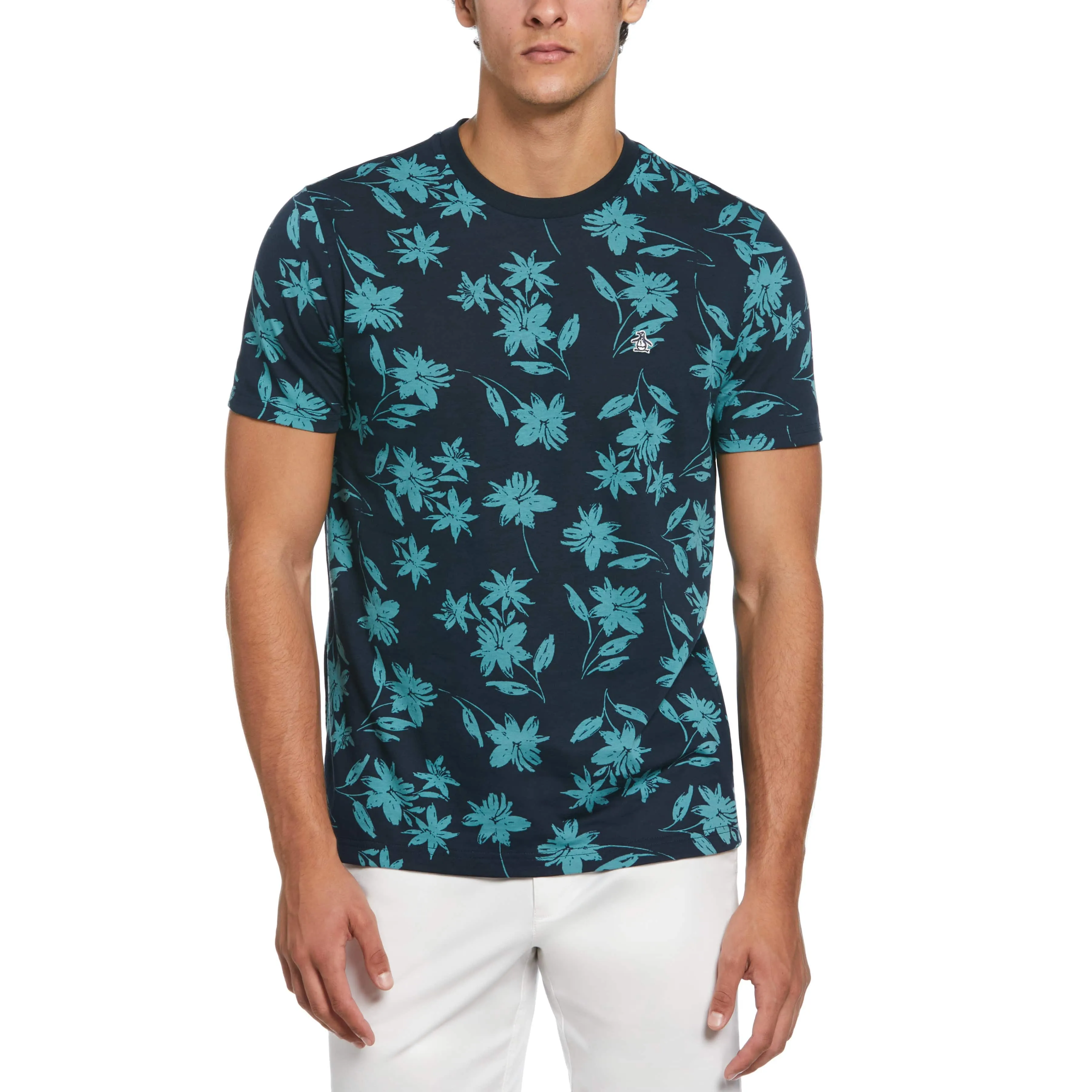 Jersey All-Over Floral Tee sold by Original Penguin
