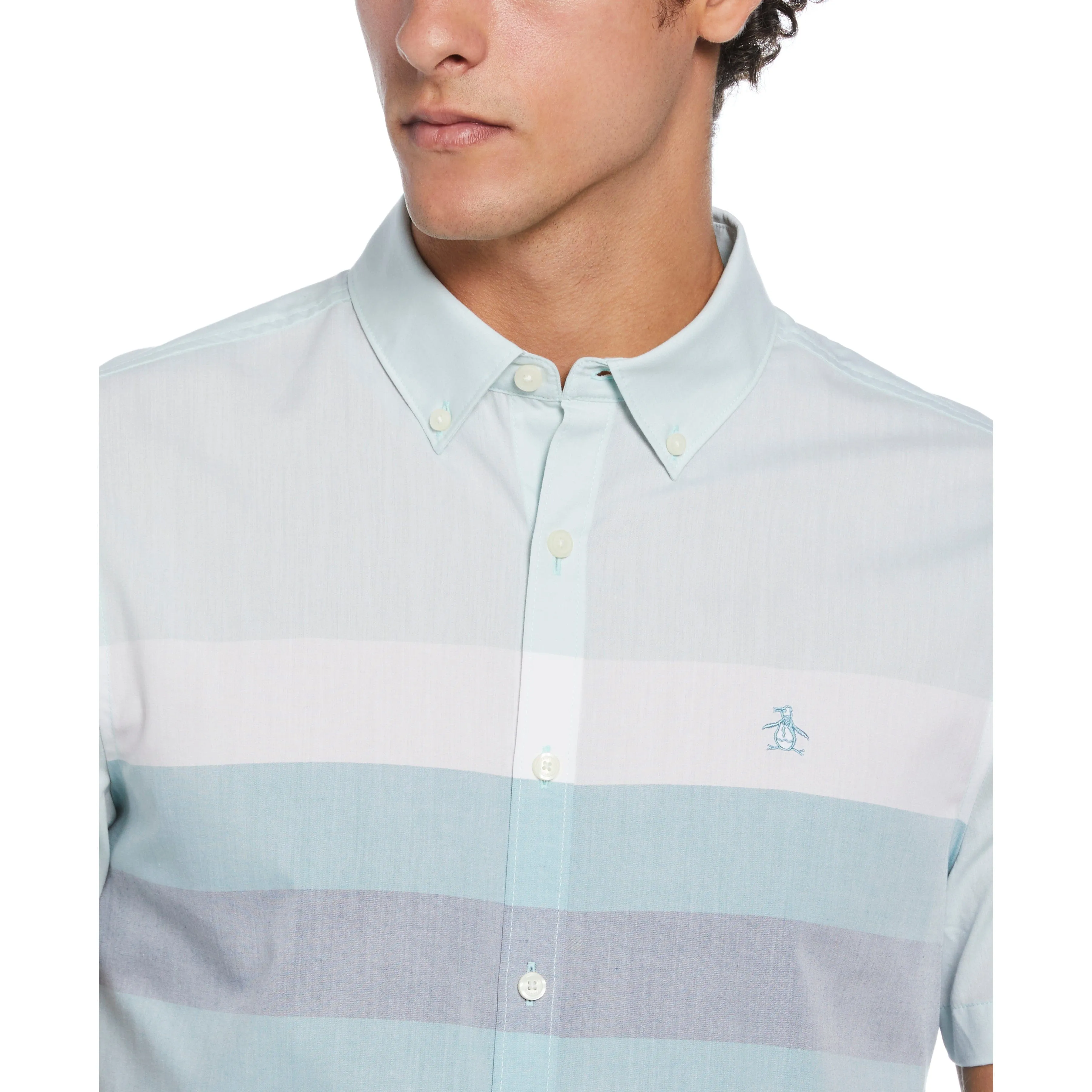 Poplin Chest Stripe Shirt sold by Original Penguin product image thumbnail 3