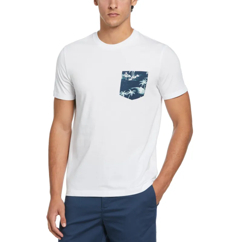 Jersey Woven Pocket Island Tee sold by Original Penguin