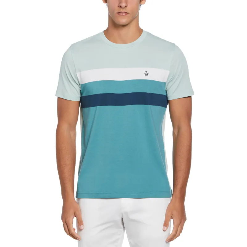 Cotton Jersey Yarn Dyed Chest Stripe Tee sold by Original Penguin