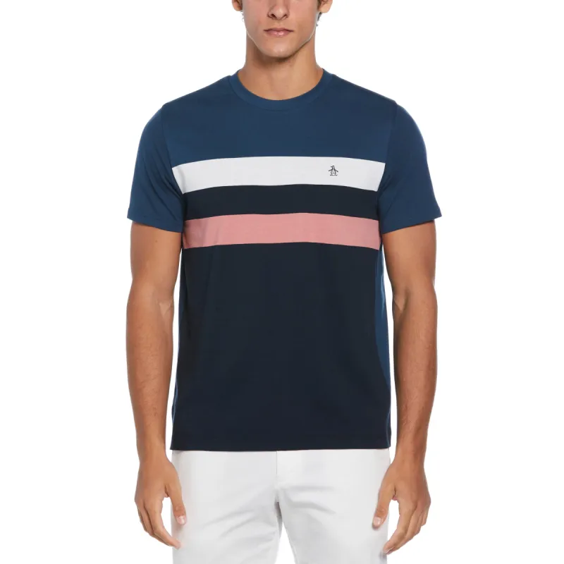 Cotton Jersey Yarn Dyed Chest Stripe Tee sold by Original Penguin