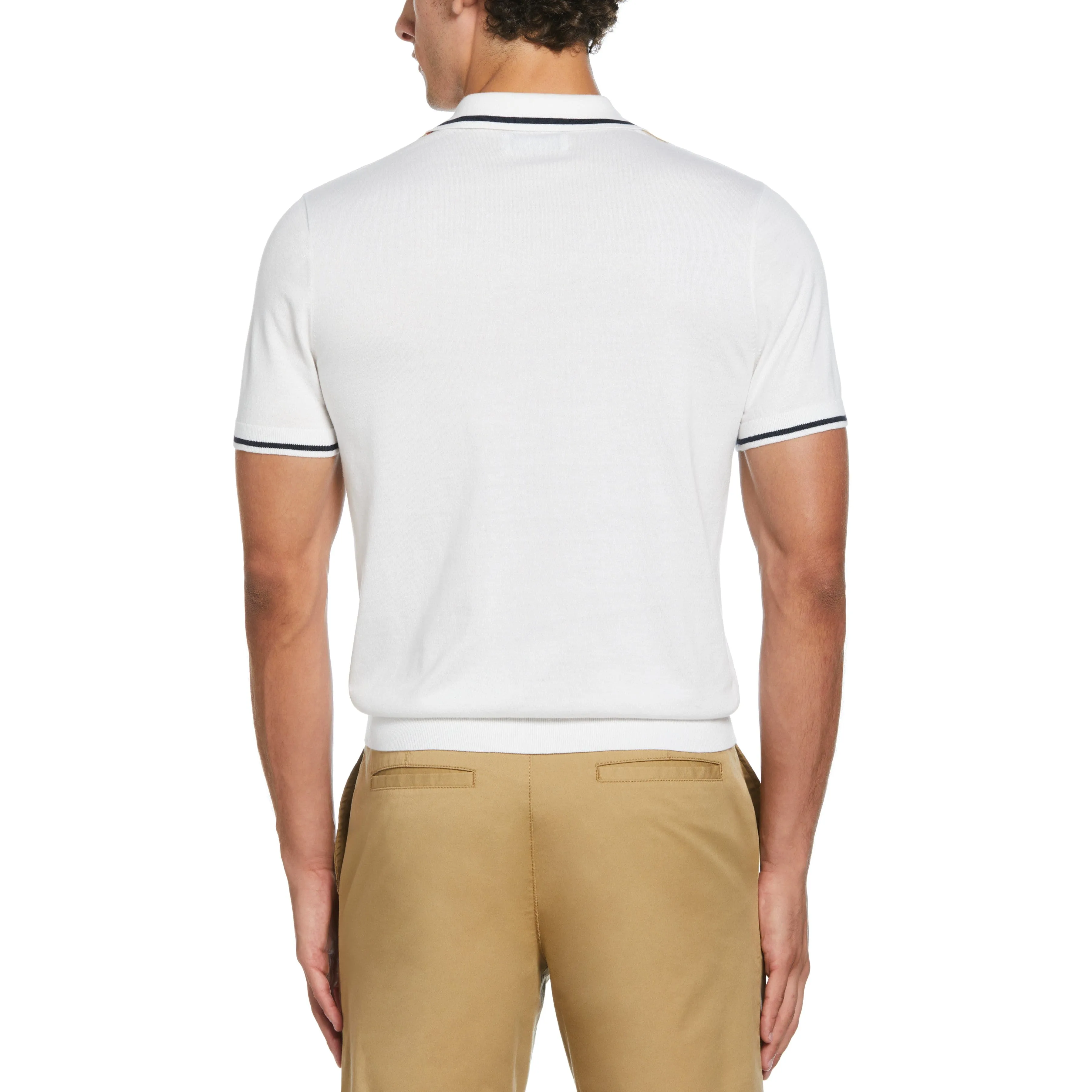 Vertical Stripe Johnny Collar Sweater Polo sold by Original Penguin product image thumbnail 2