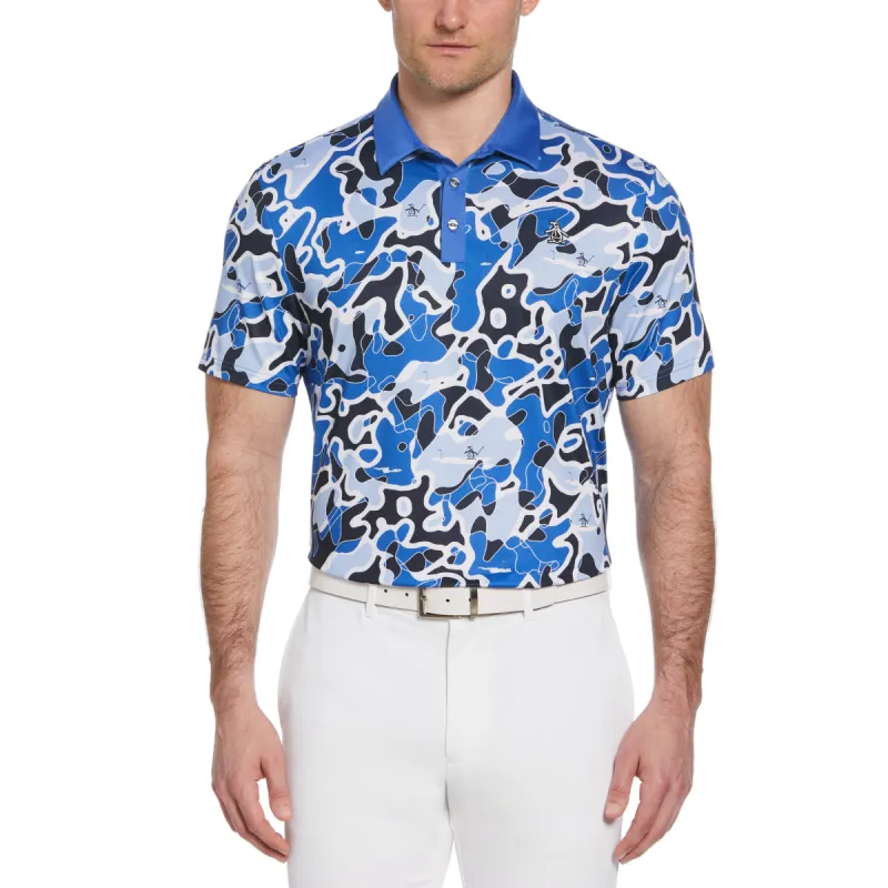 Bunker Print Short Sleeve Golf Polo sold by Original Penguin