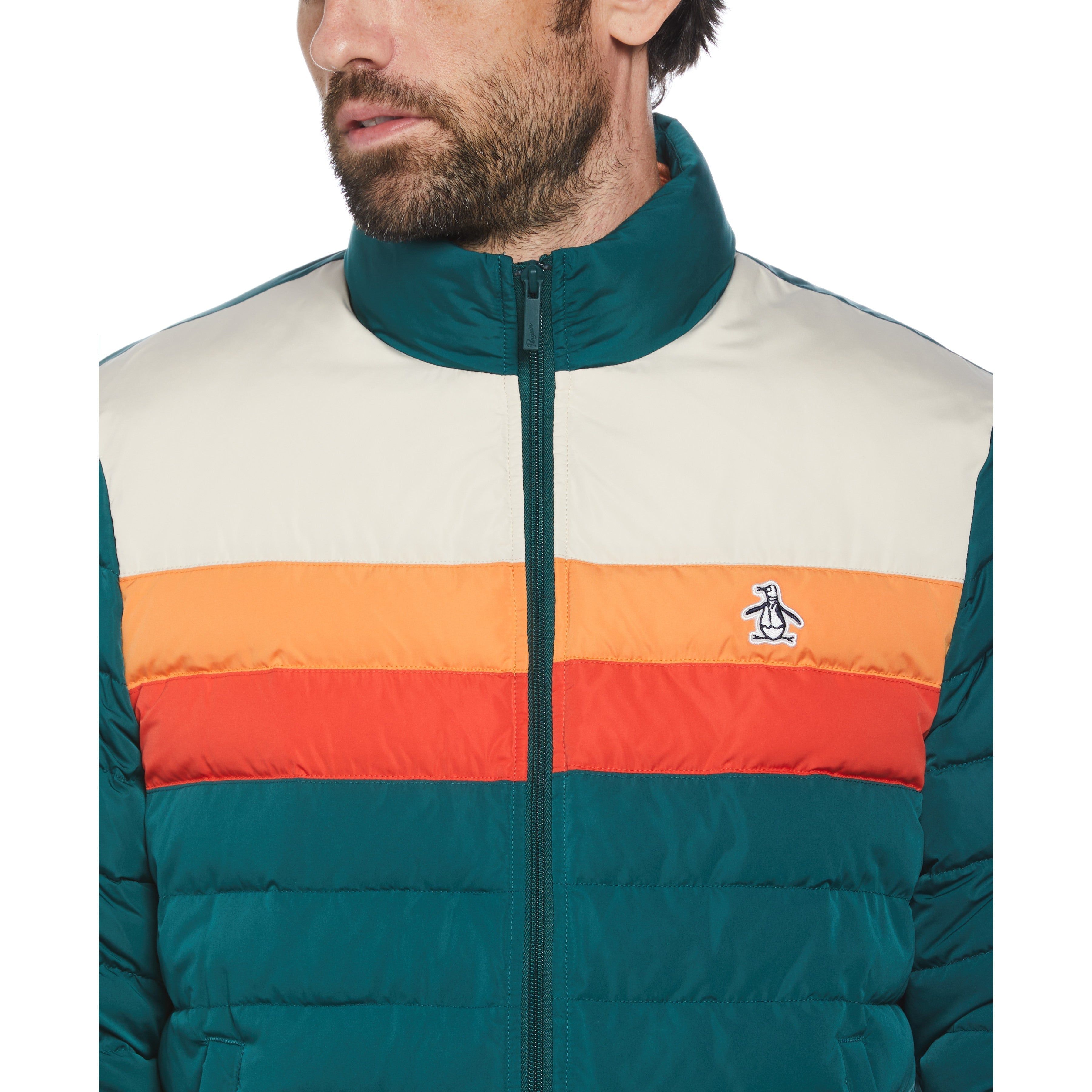 Lightweight Color Block Puffer Jacket sold by Original Penguin product image thumbnail 4