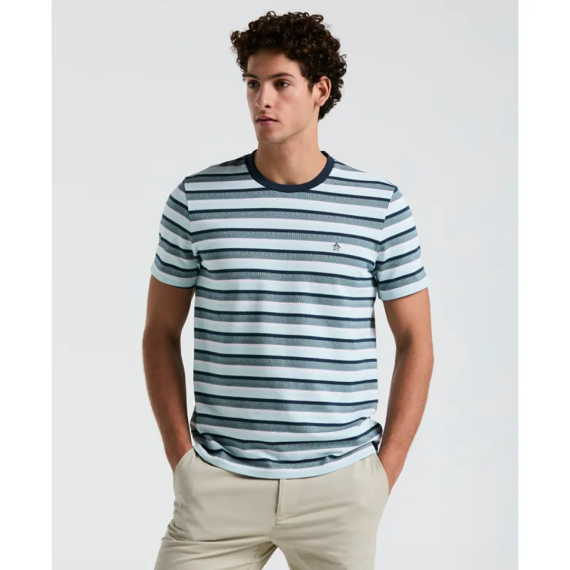 Jacquard Stripe Tee sold by Original Penguin
