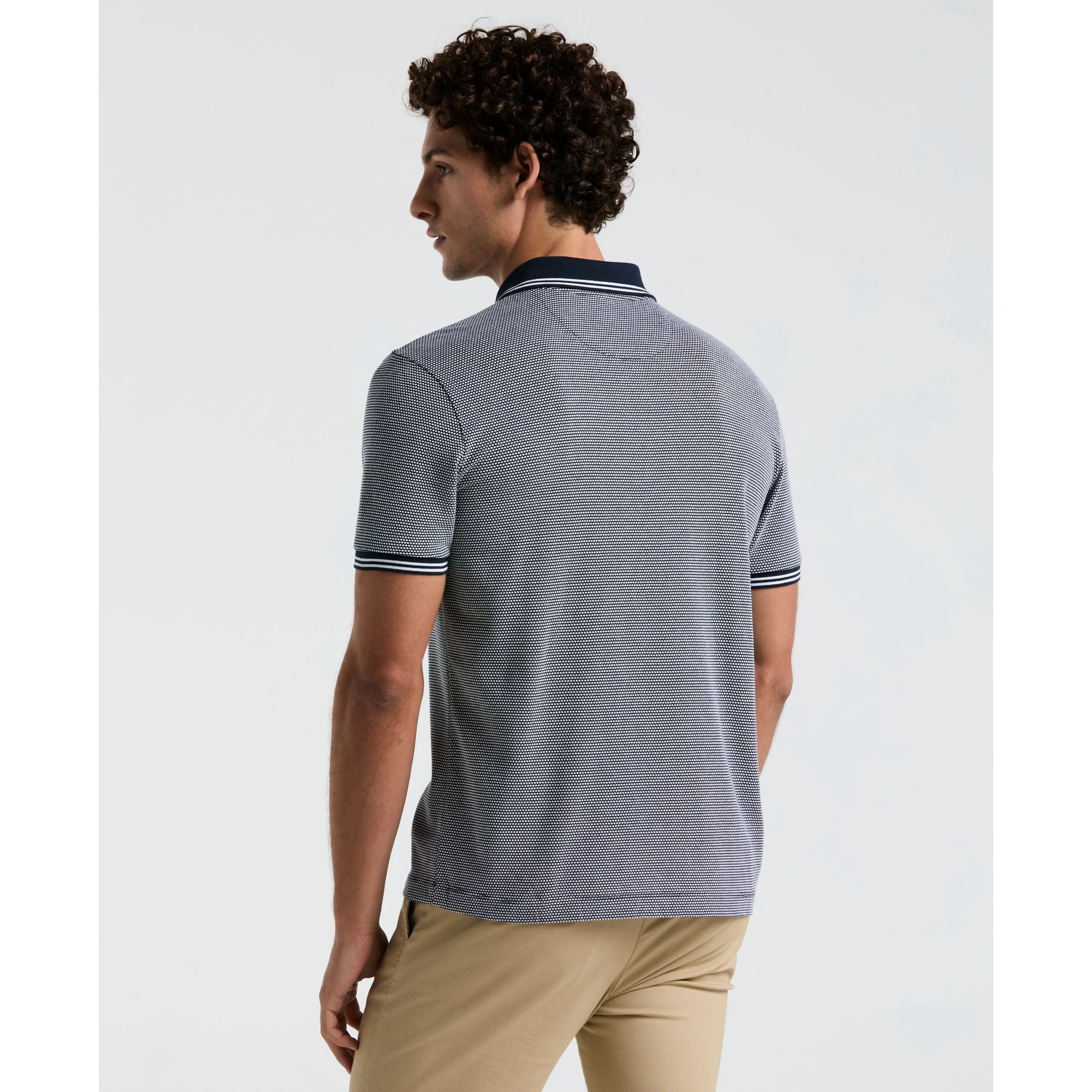 Jacquard Tipped 1/4 Zip Polo sold by Original Penguin product image thumbnail 2
