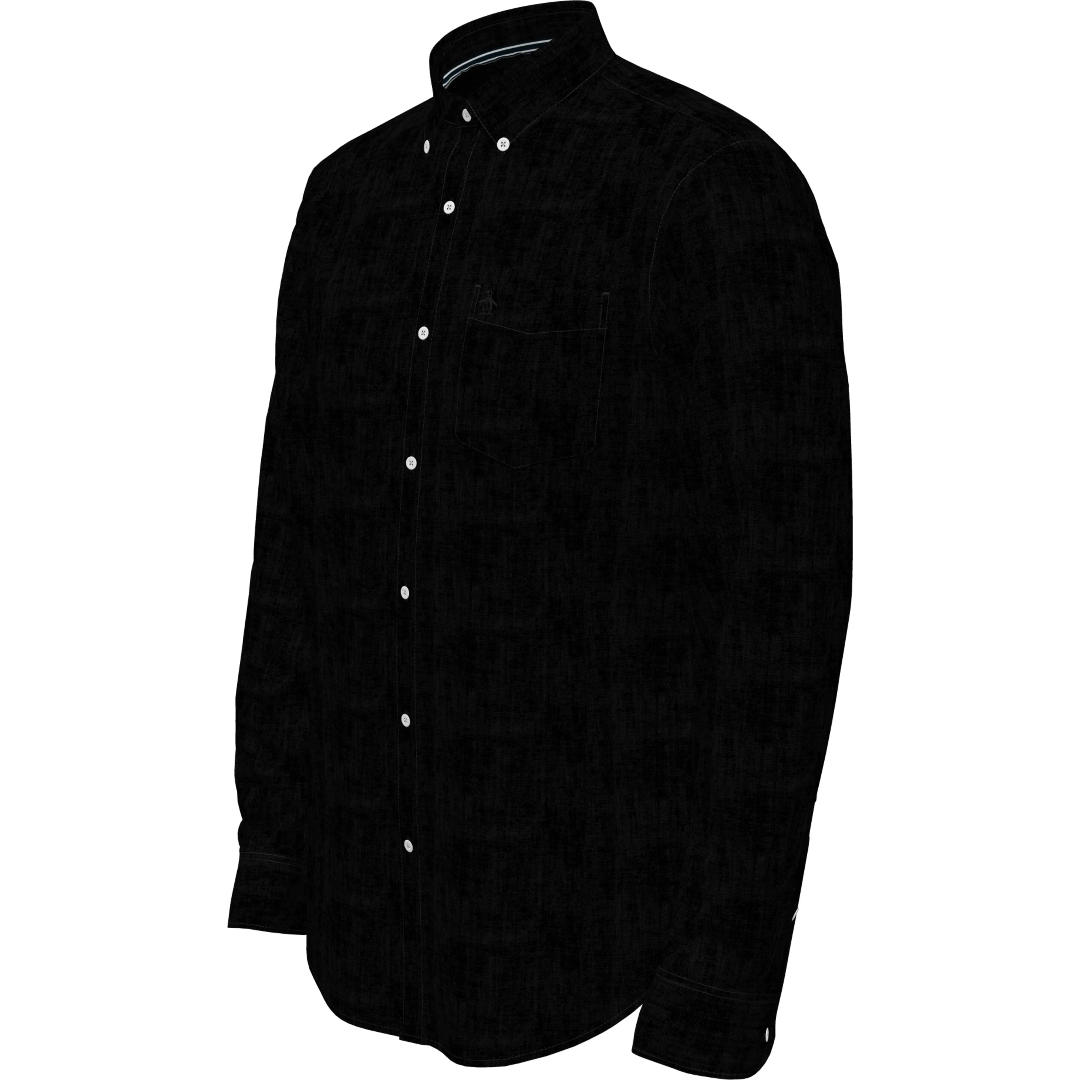 Linen Long Sleeve Button-Down Shirt sold by Original Penguin product image thumbnail 3