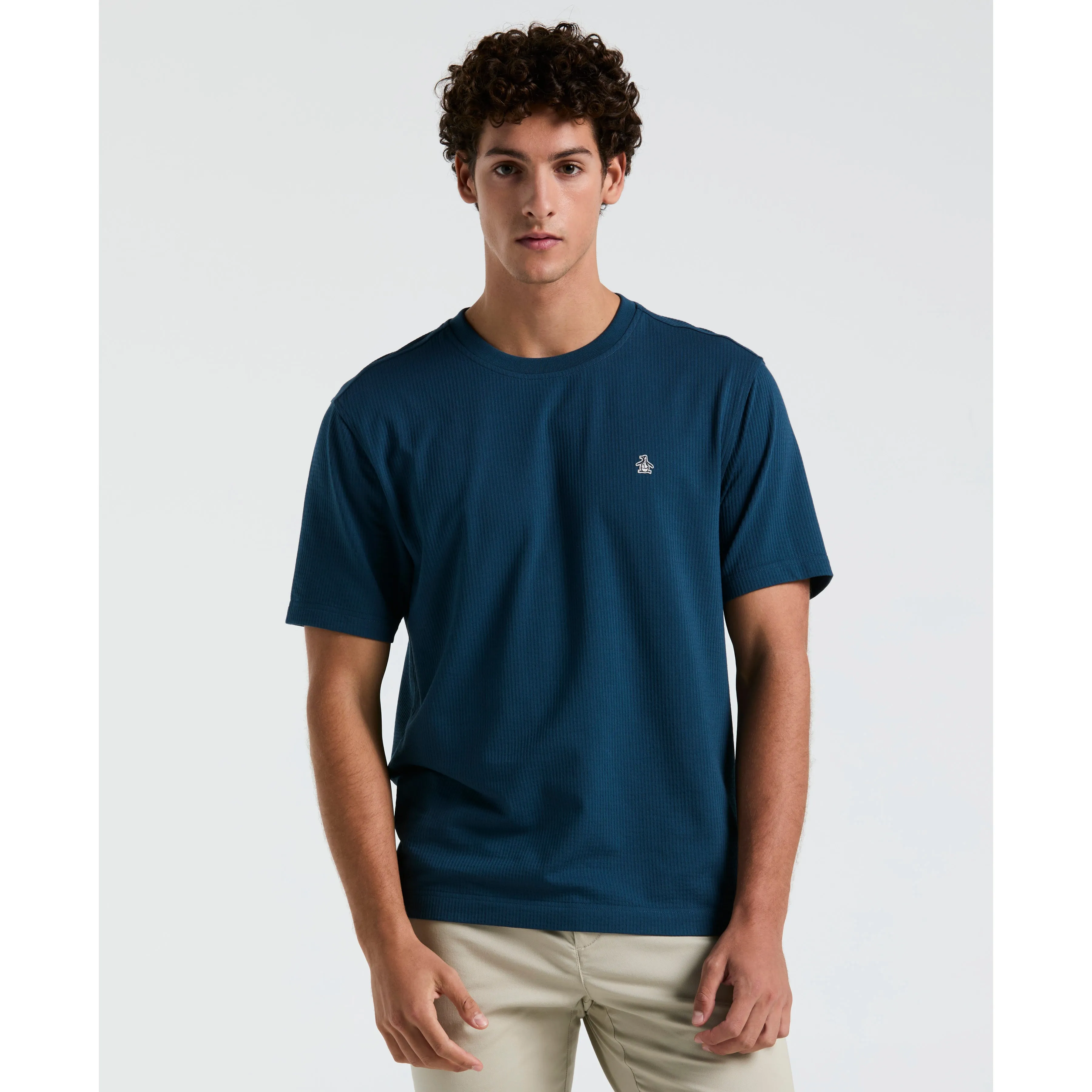 Knit Seersucker Tee sold by Original Penguin