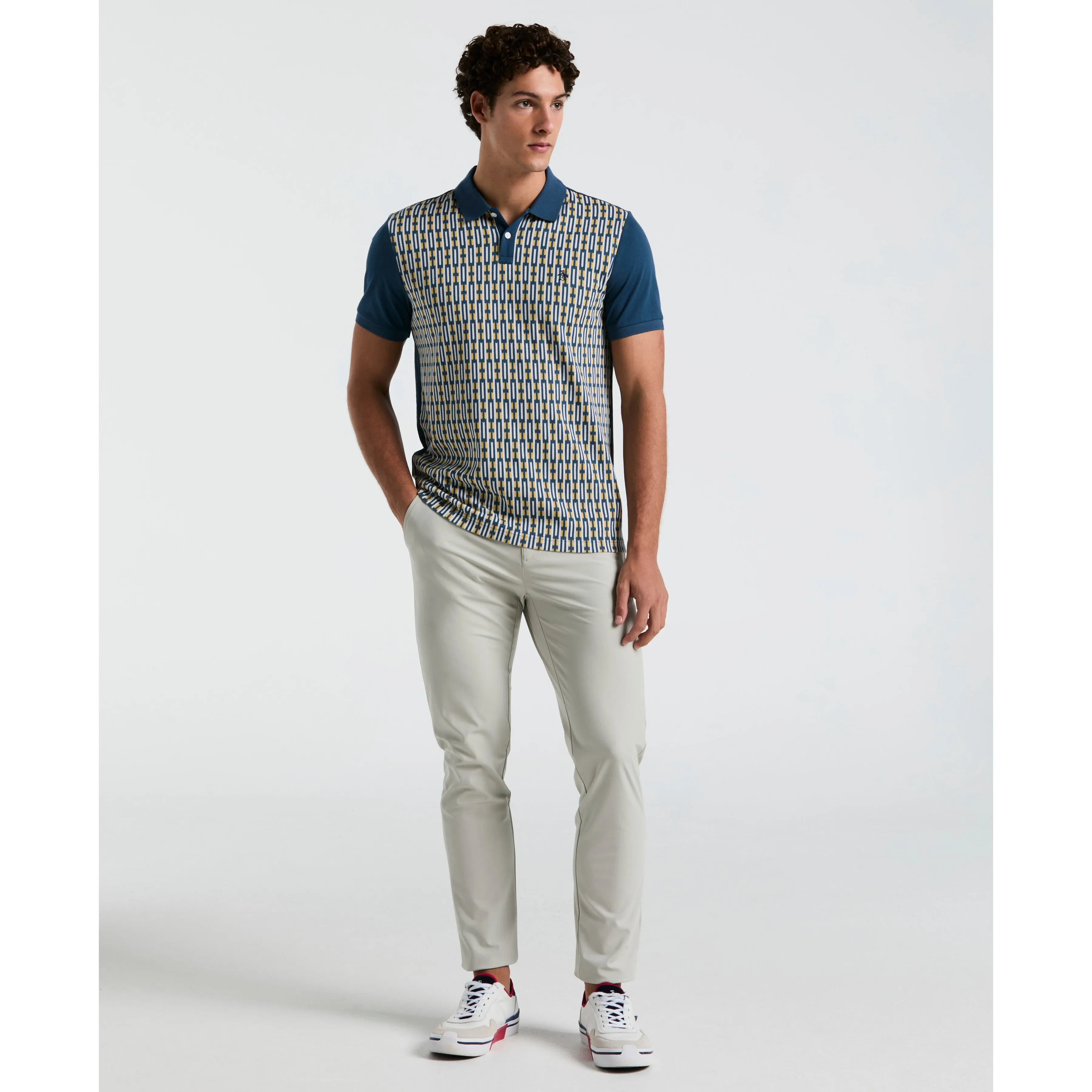Geo Jacquard Front Polo sold by Original Penguin product image thumbnail 4
