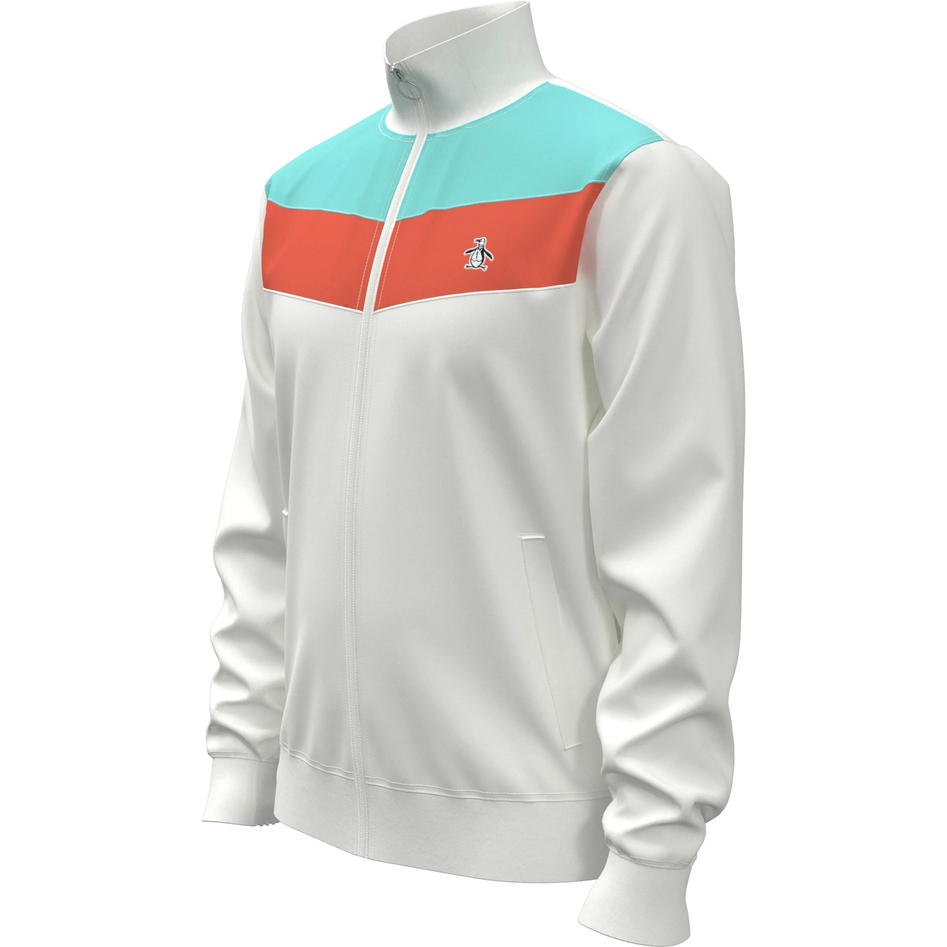 Chevron Colorblock Fleece Track Jacket sold by Original Penguin product image thumbnail 3