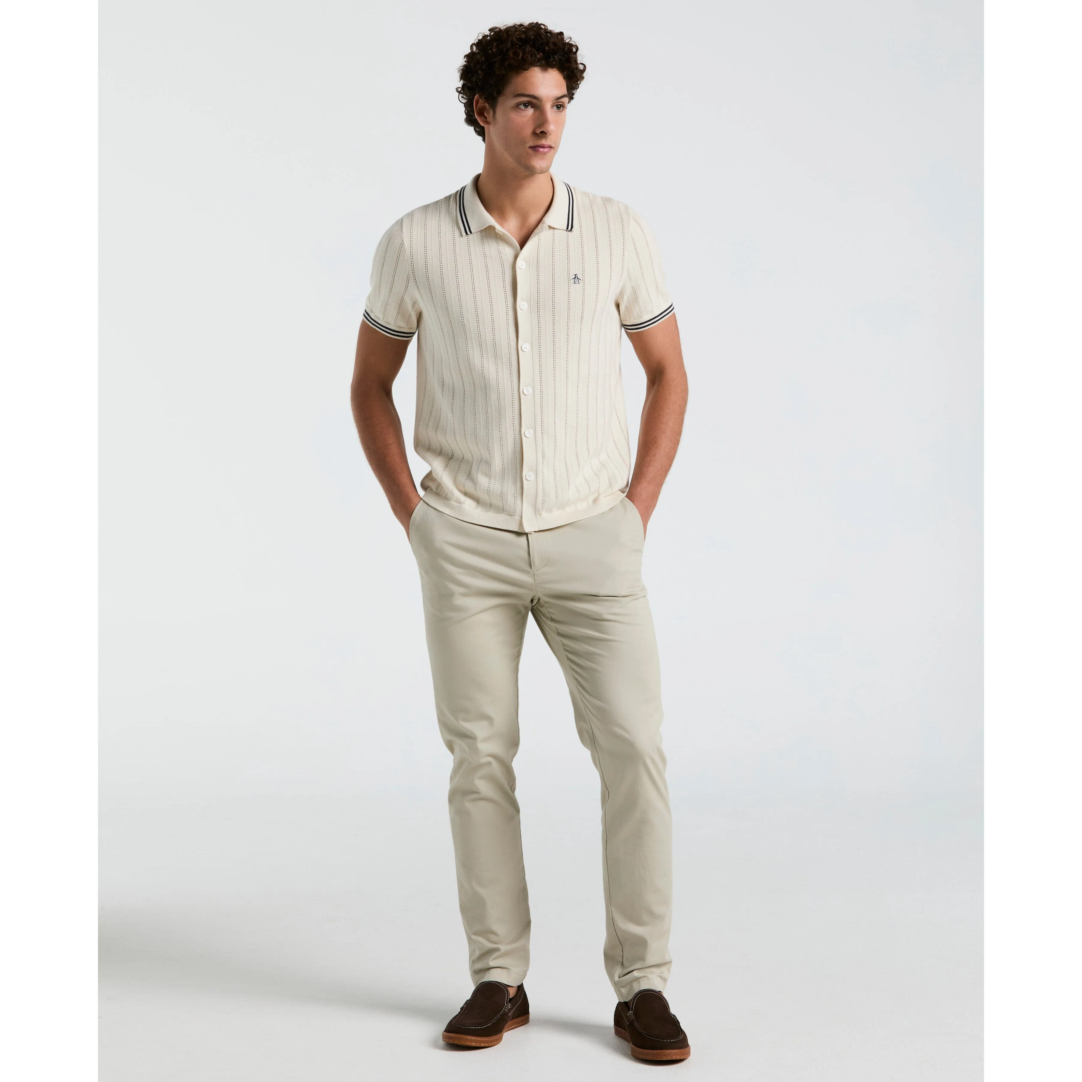 Drop Needle Button Sweater Polo sold by Original Penguin product image thumbnail 4