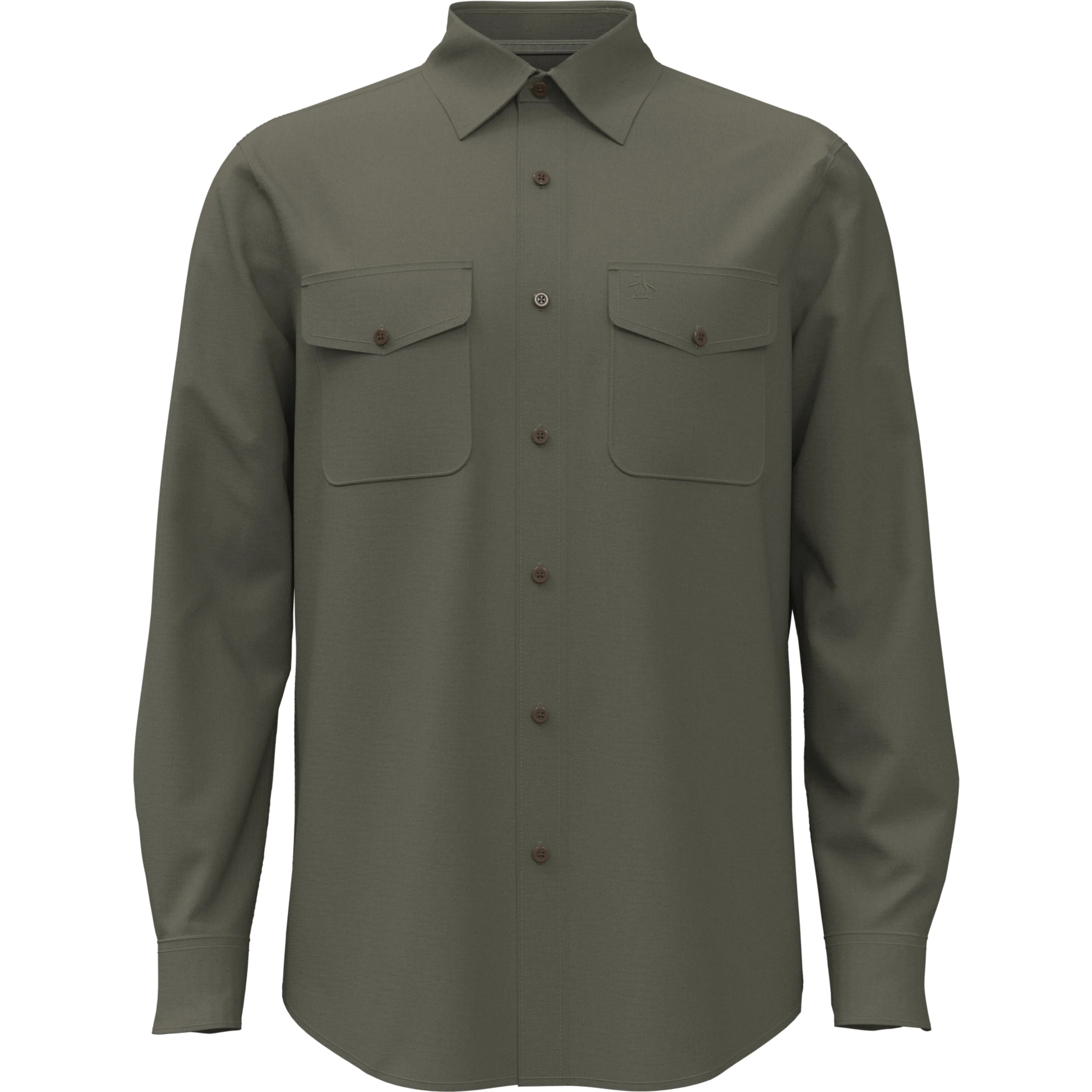 EcoVero™ Blend Loop Back Overshirt sold by Original Penguin