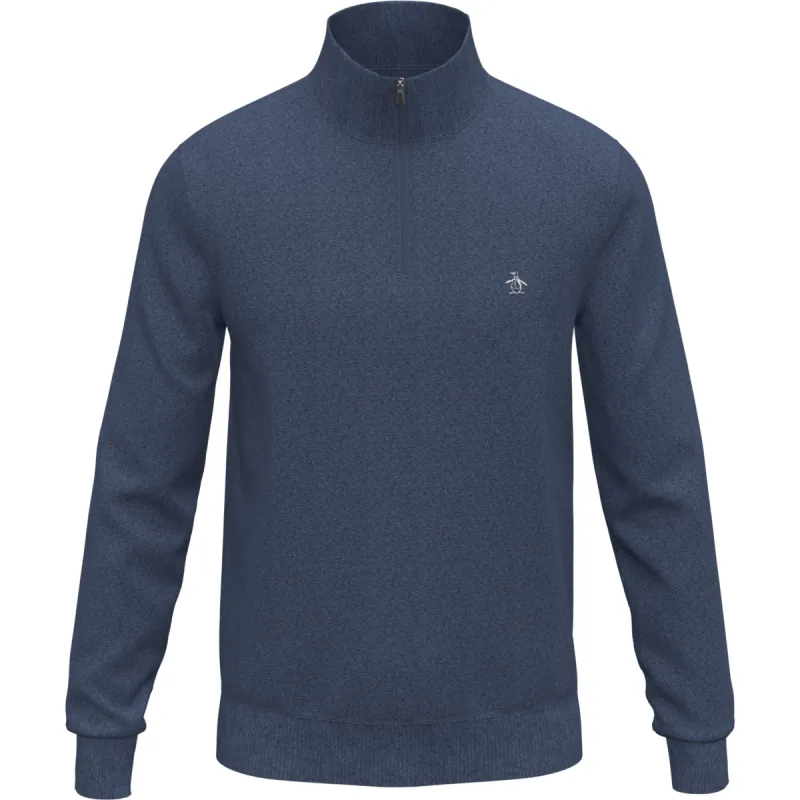 1/4 Zip Cotton Jersey Sweater sold by Original Penguin