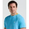 Performance Ventilated Blocked Tennis Crew Tee sold by Original Penguin